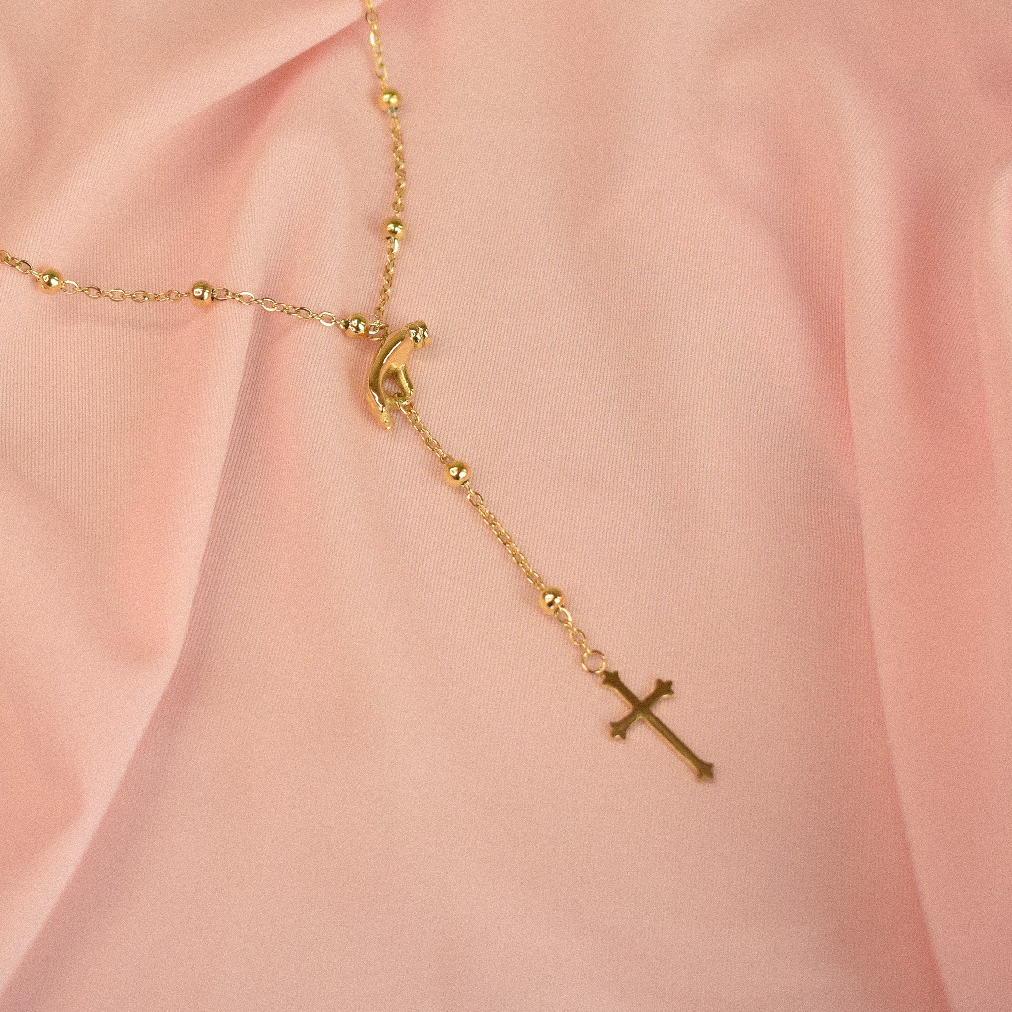 "Molly" T Chain Ball Necklace