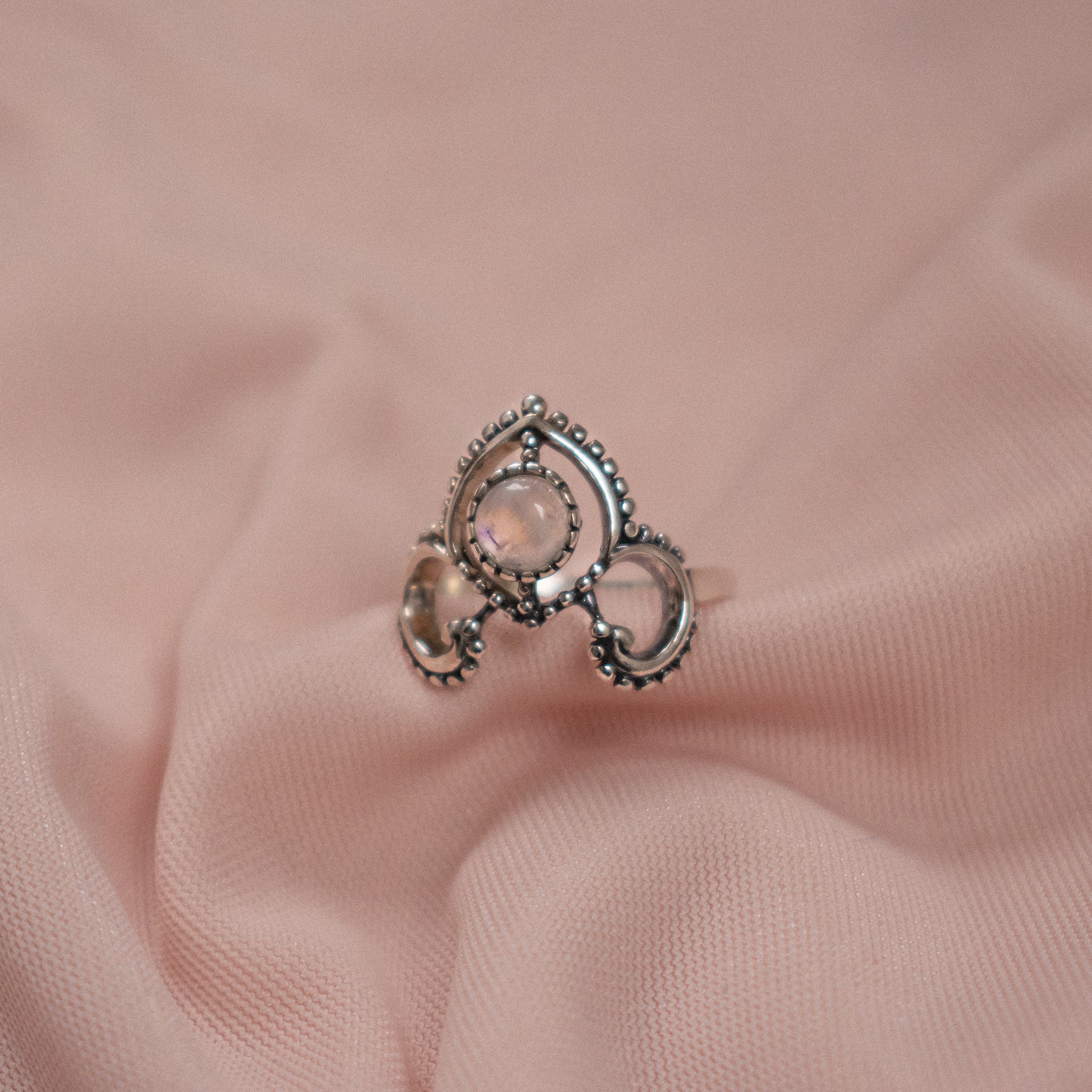 "Kehlani” Sterling Silver Moonstone Ring