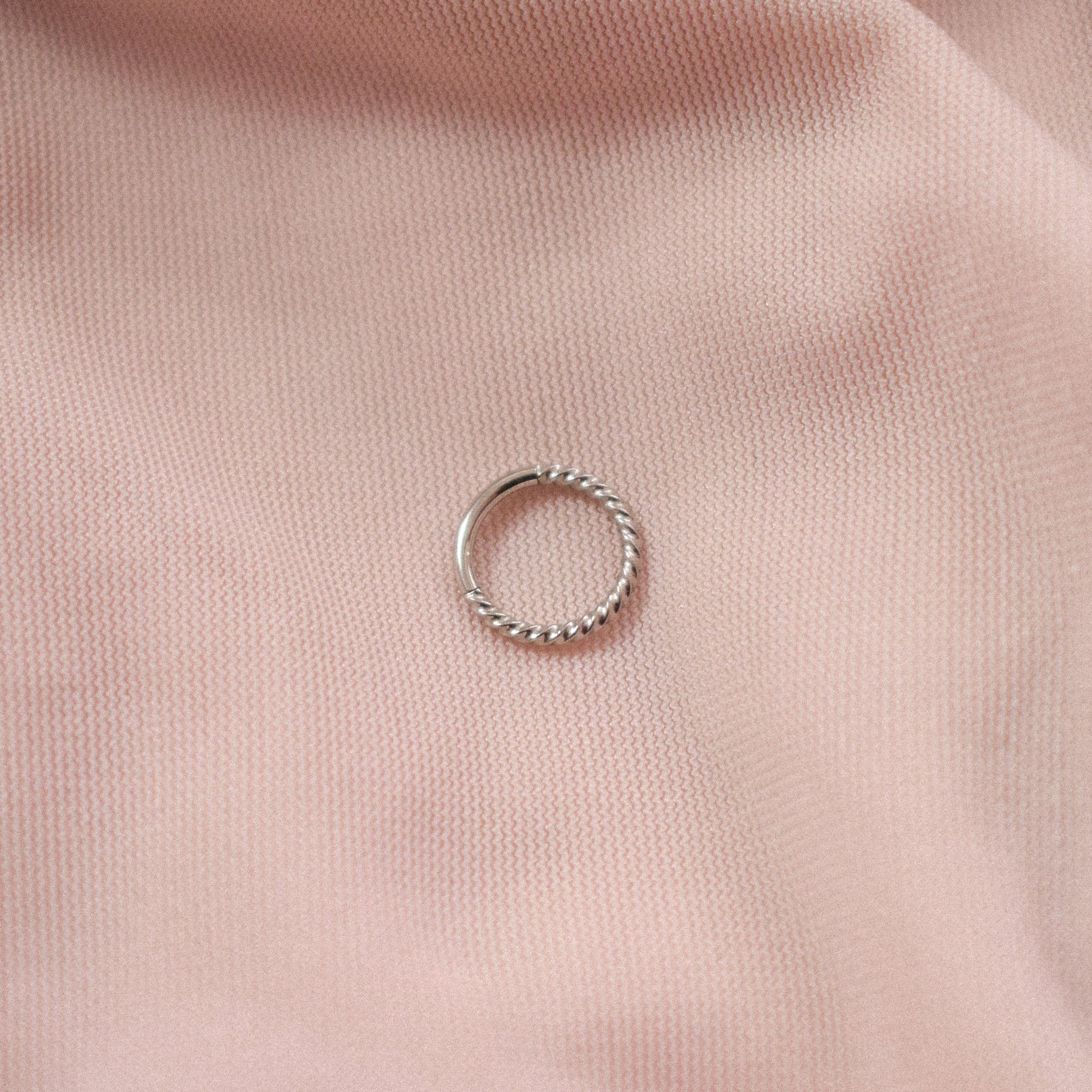 “Emery” Click Hinged Plaited Hoop