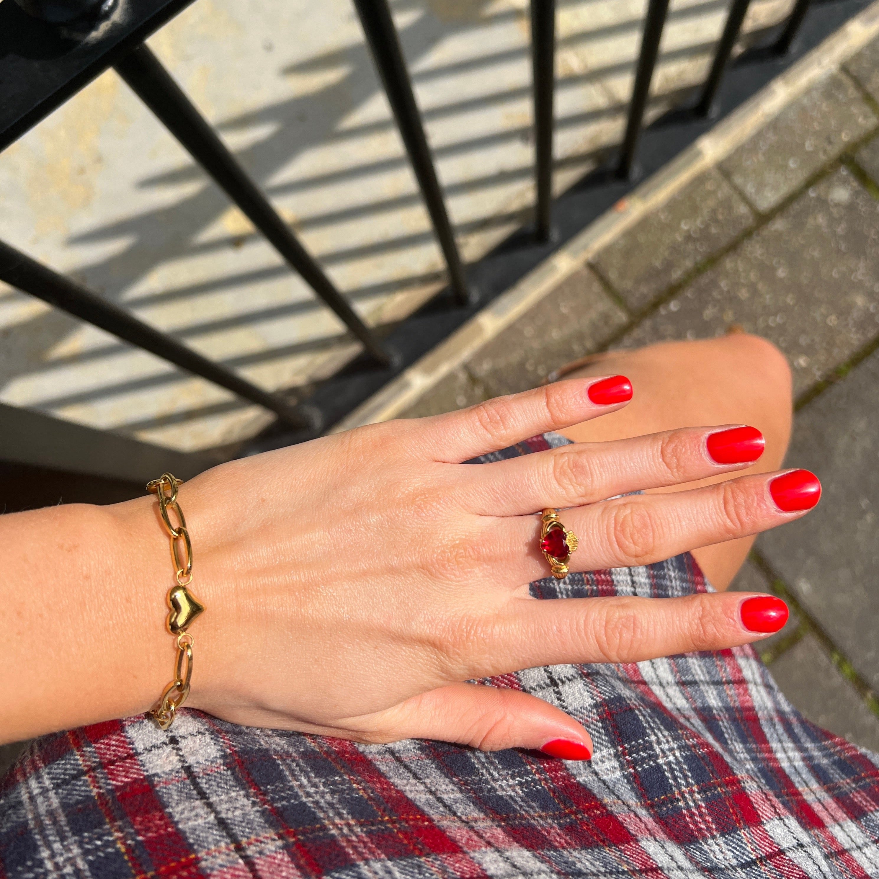 "Isha" Heart Chain Bracelet