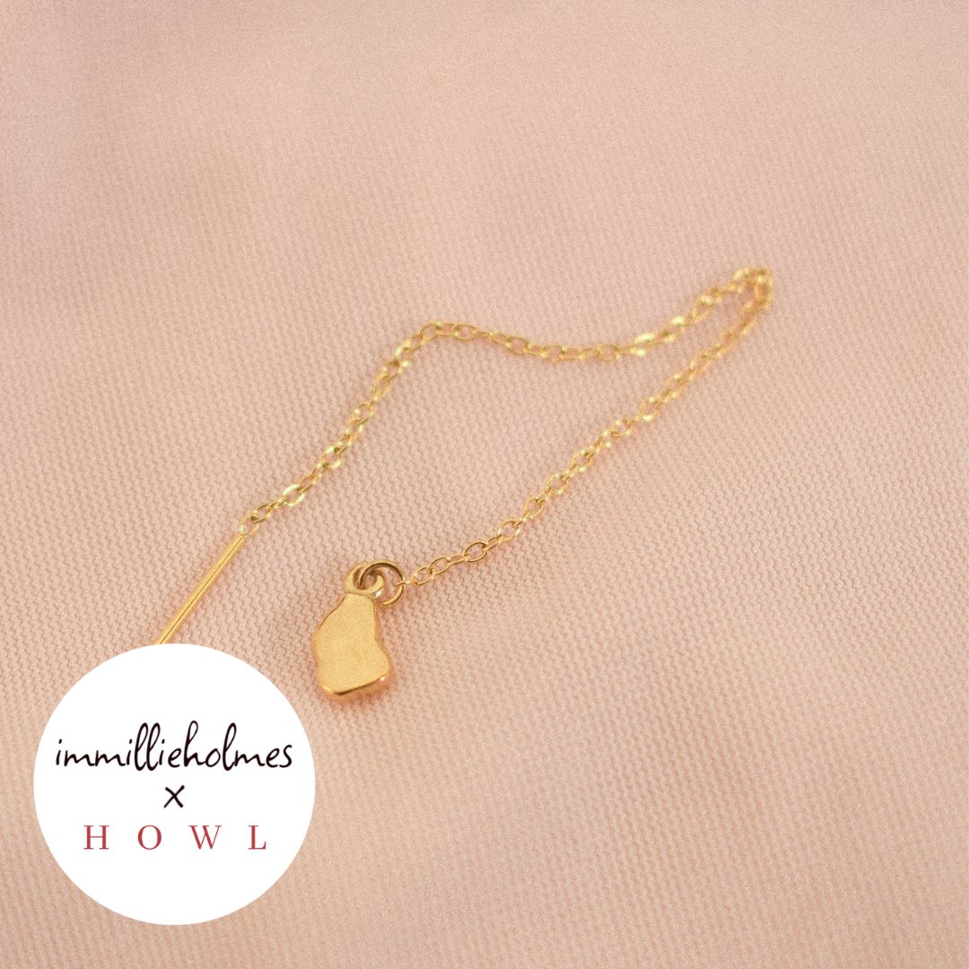 "Petra" Molten Threader Earring