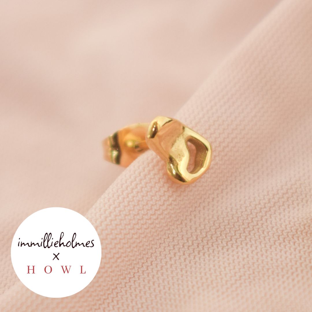 "Isabella" Molten Stud Earring