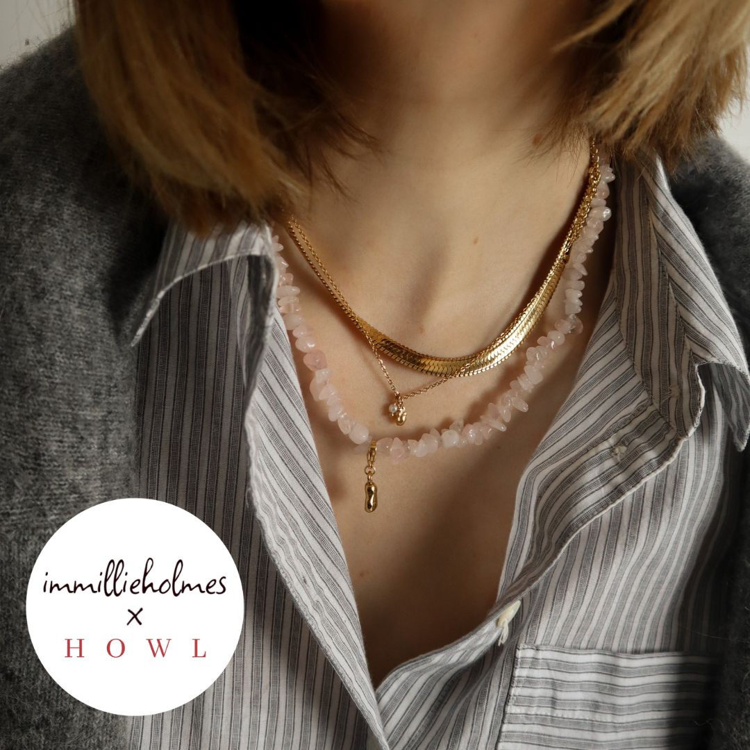 "Safiya" Thick Herringbone Necklace