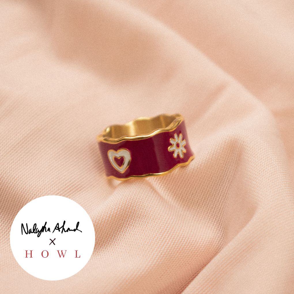 "Chances" Wave Resin Ring