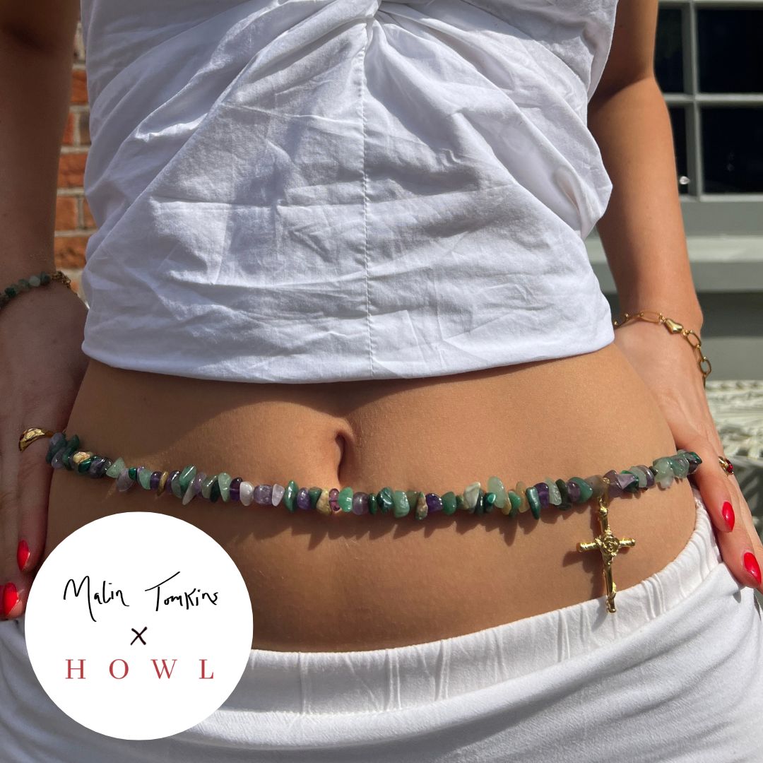 "Claudia" Natural Stone Belly chain