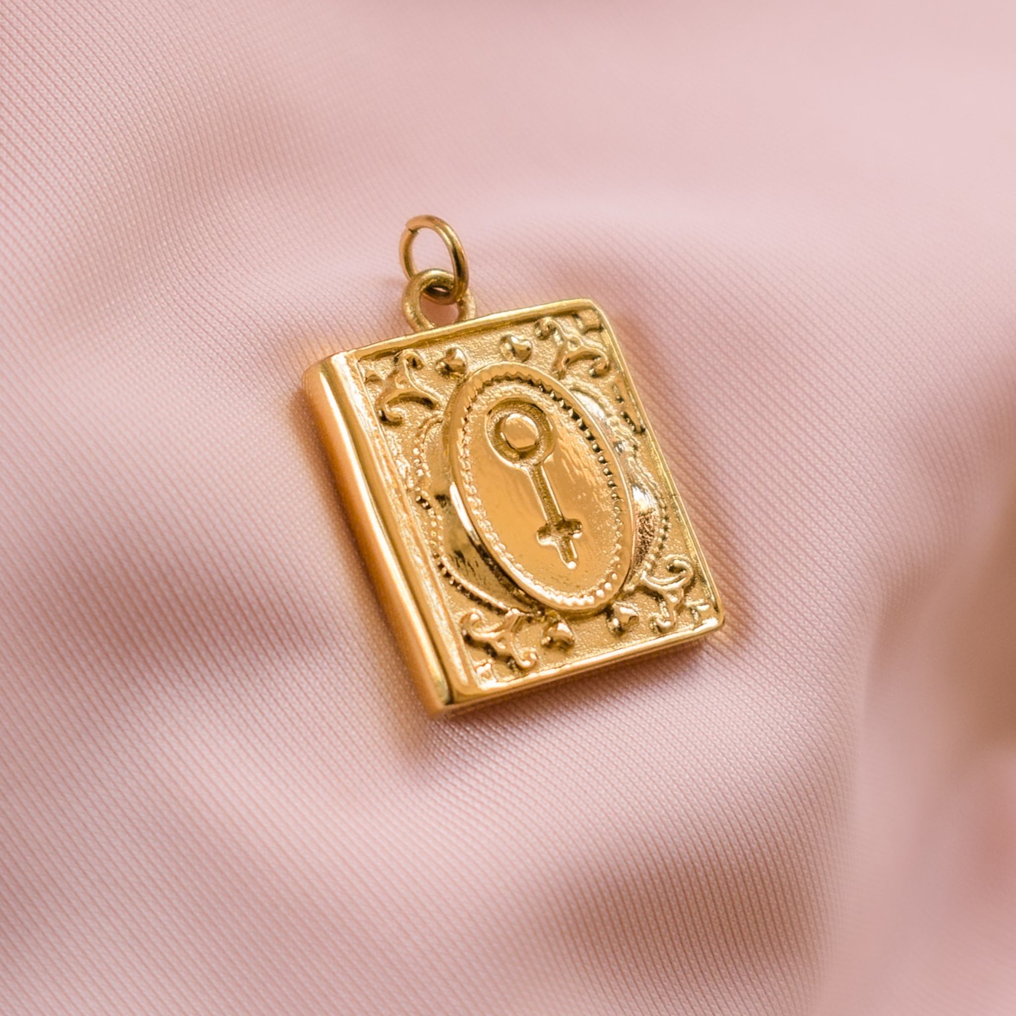 Engraved Book Charm