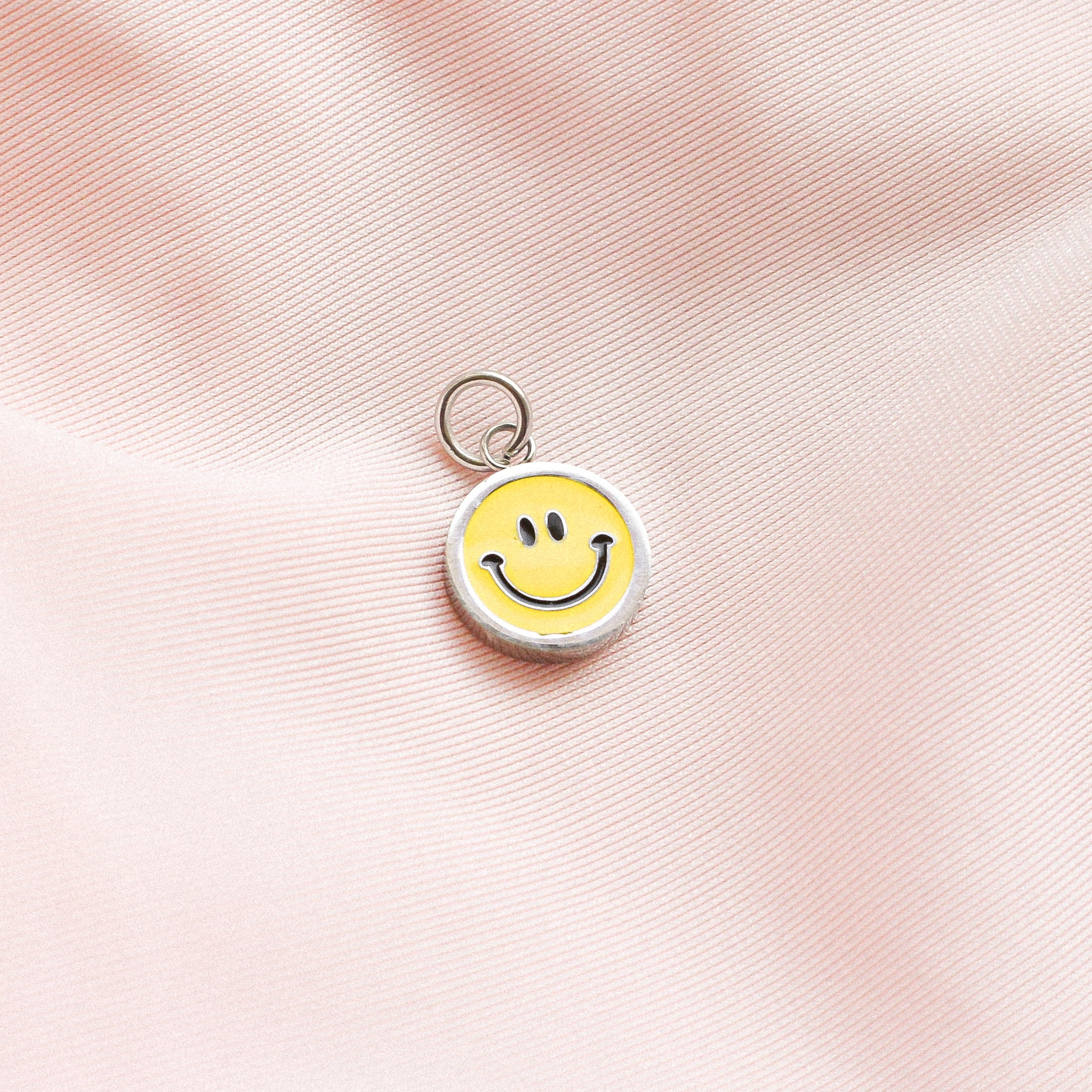Yellow Smiley Charm