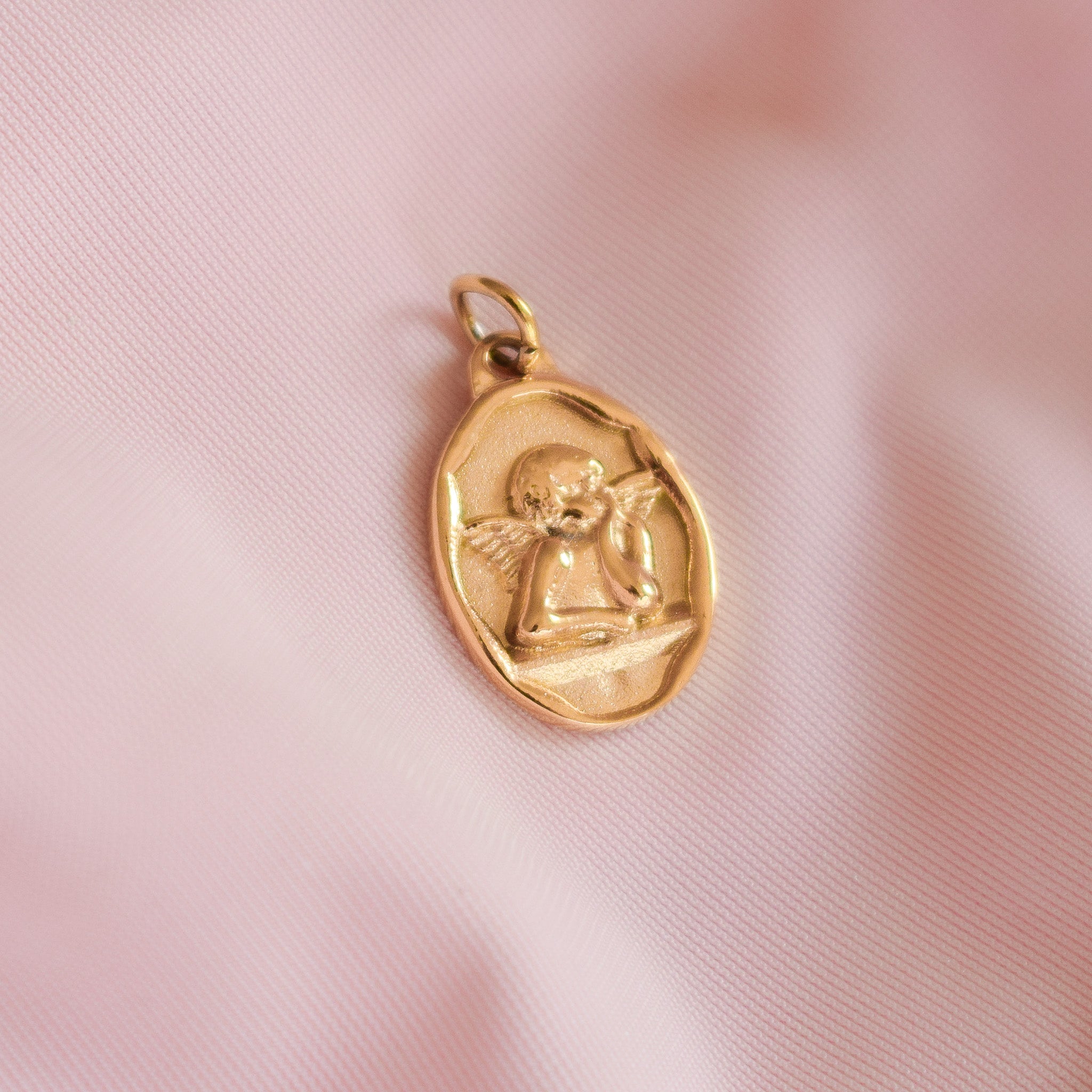 Oval Cherub Charm