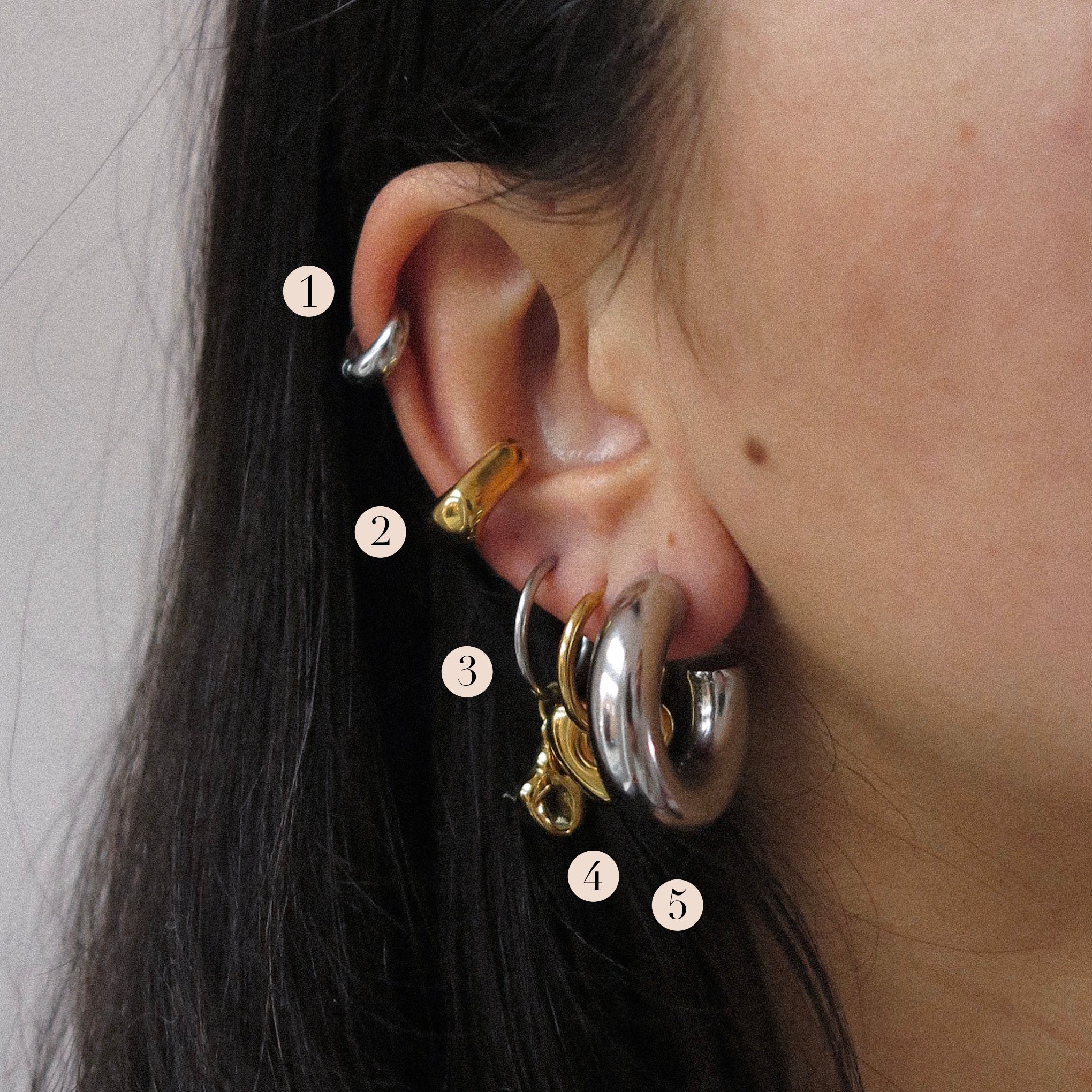 “Freya” Molten Ear Cuff