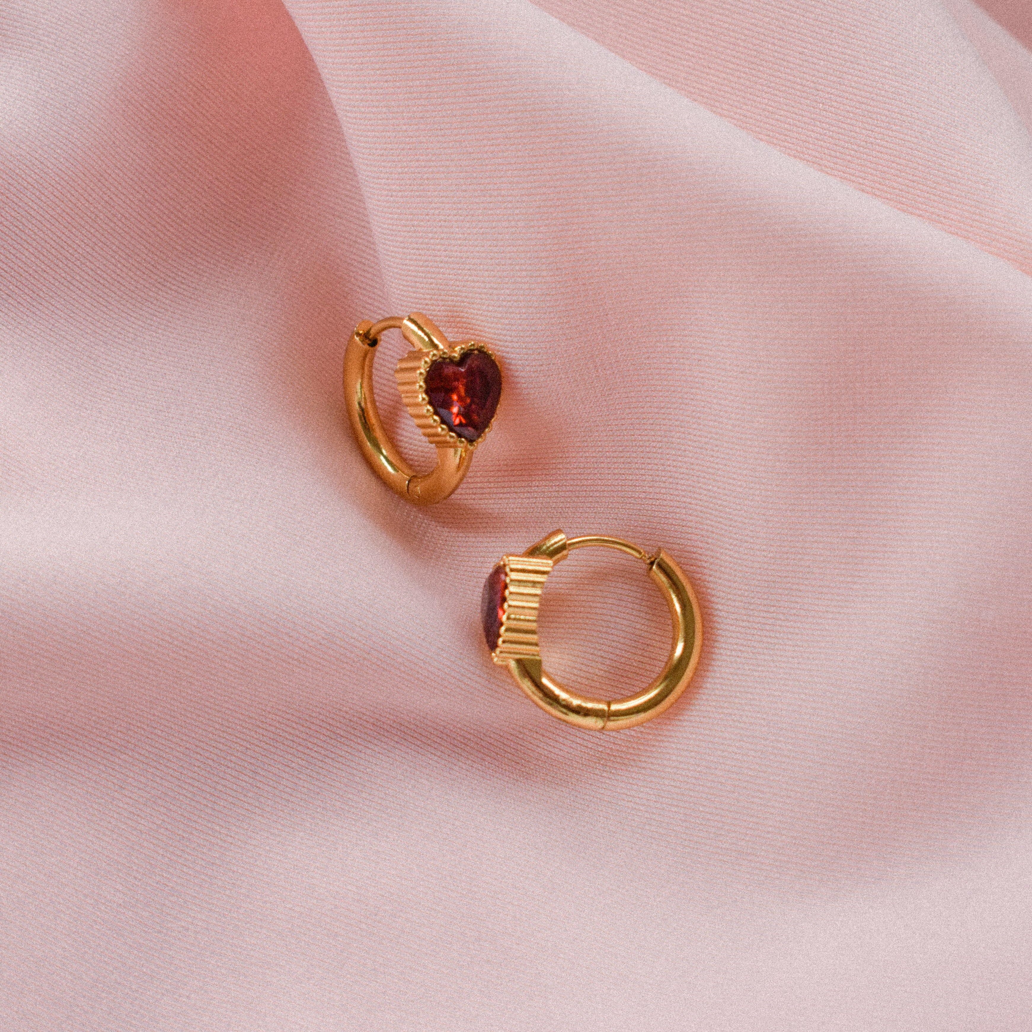 “Rosalind” Heart Earrings