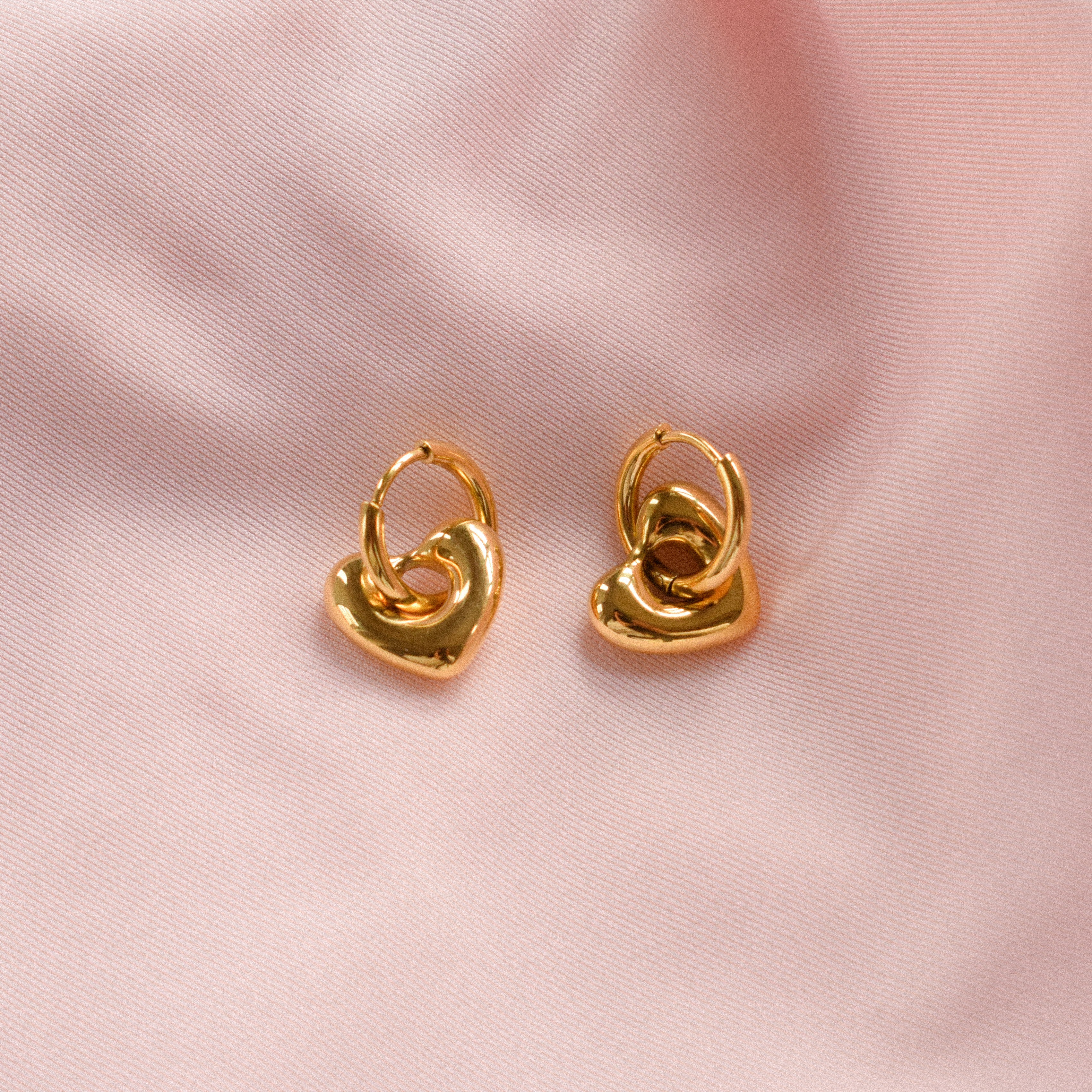“Juniper” Bubble Heart Earrings