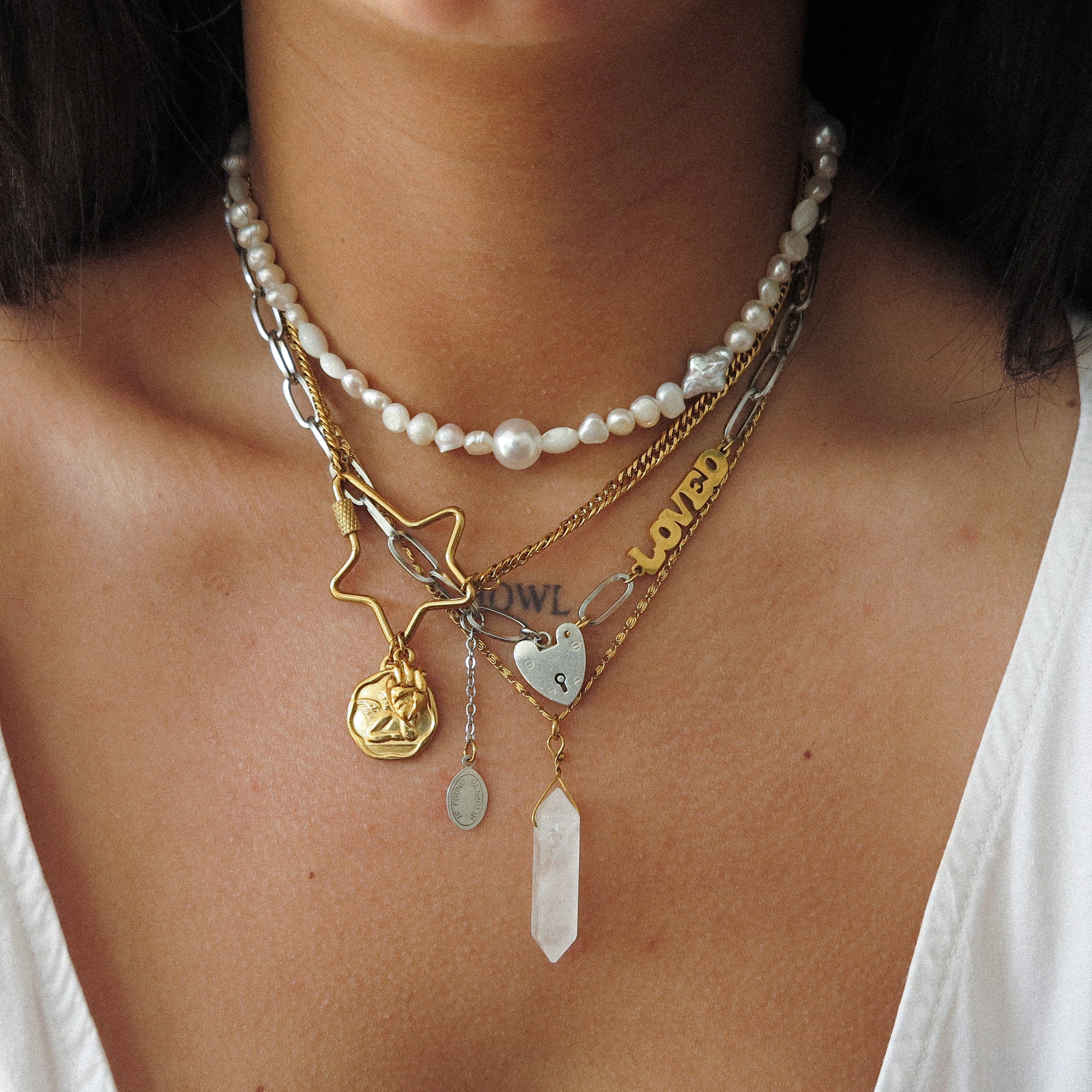 “Lost Heart” Necklace Stack