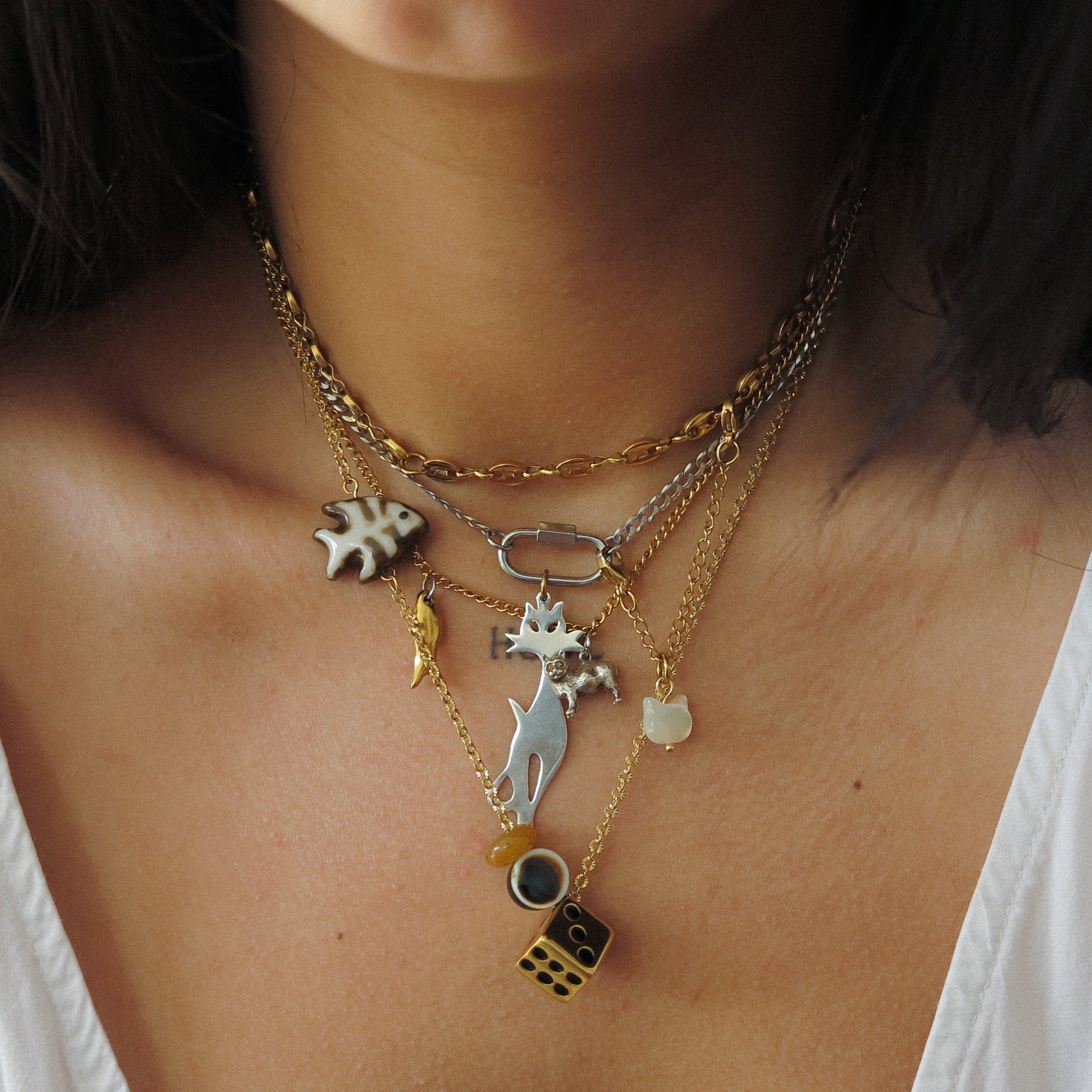 “Cat Lady” Necklace Stack