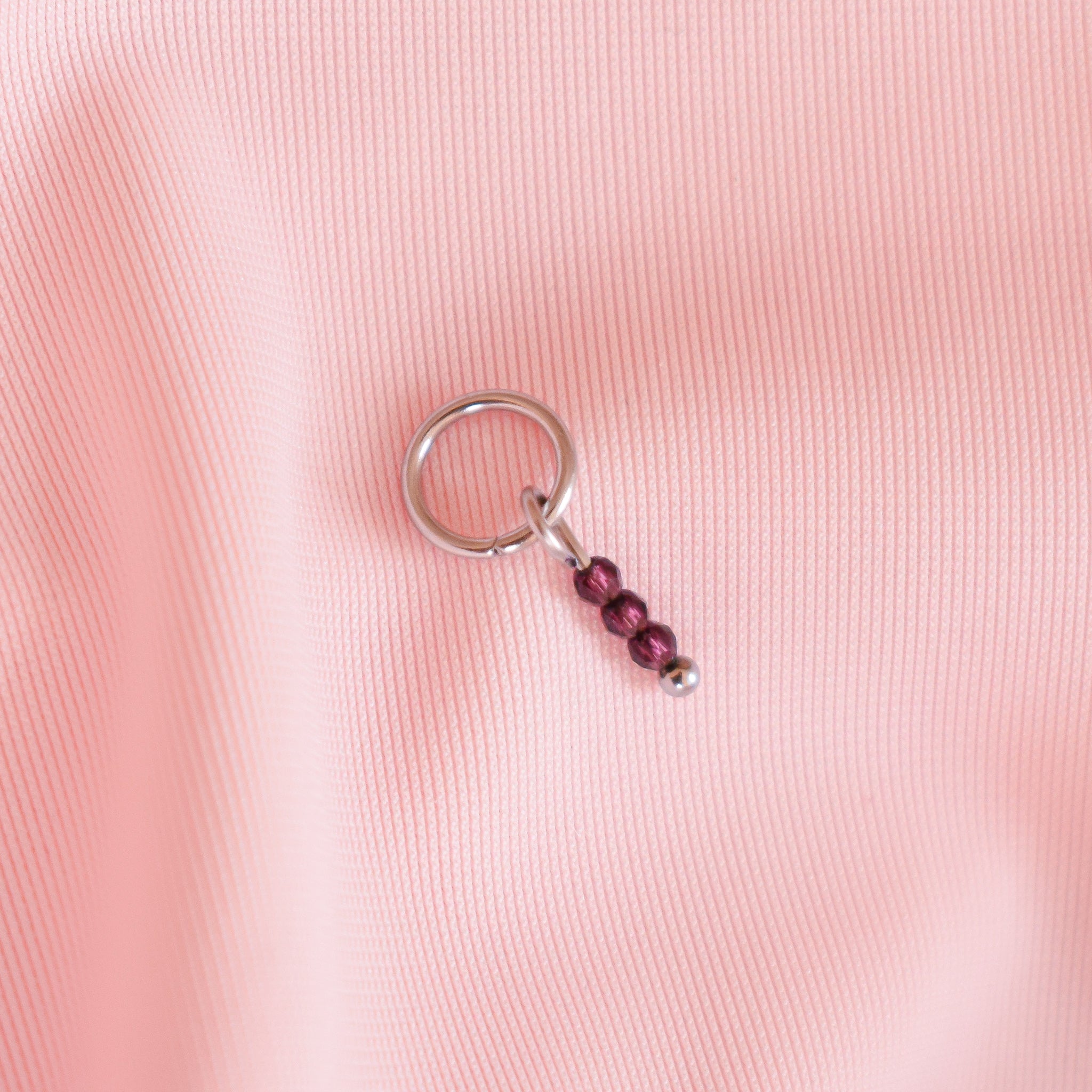 Faceted Glass Bead Charm