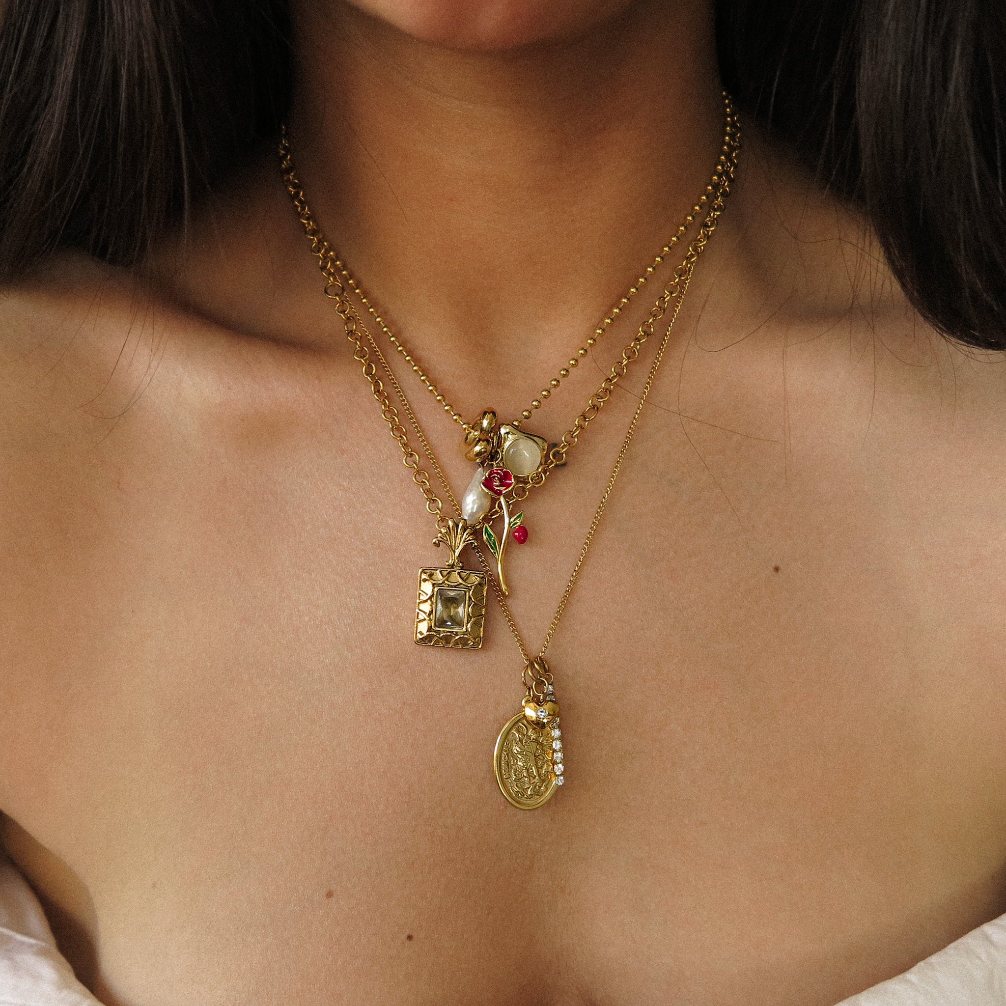Thin Gold Curb Chain