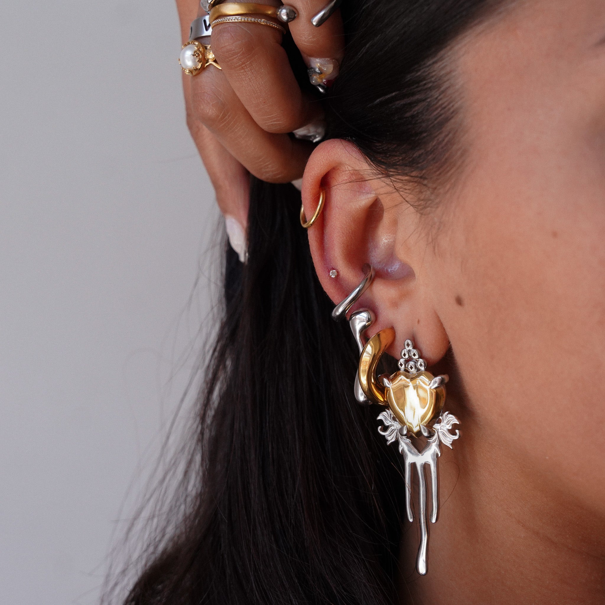 “Lina” Abstract Ear Cuff