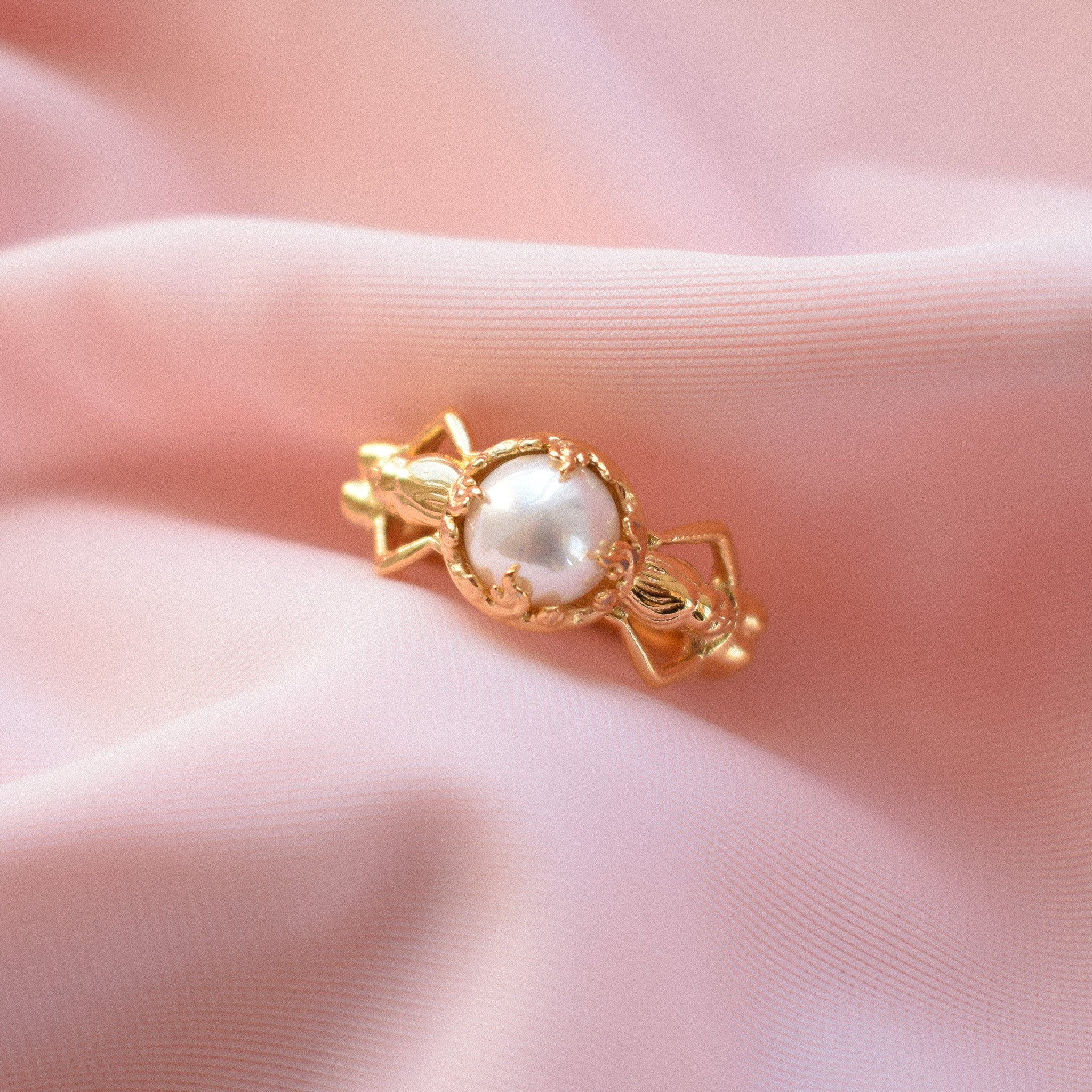 "Adair" Genderless Body Pearl Ring