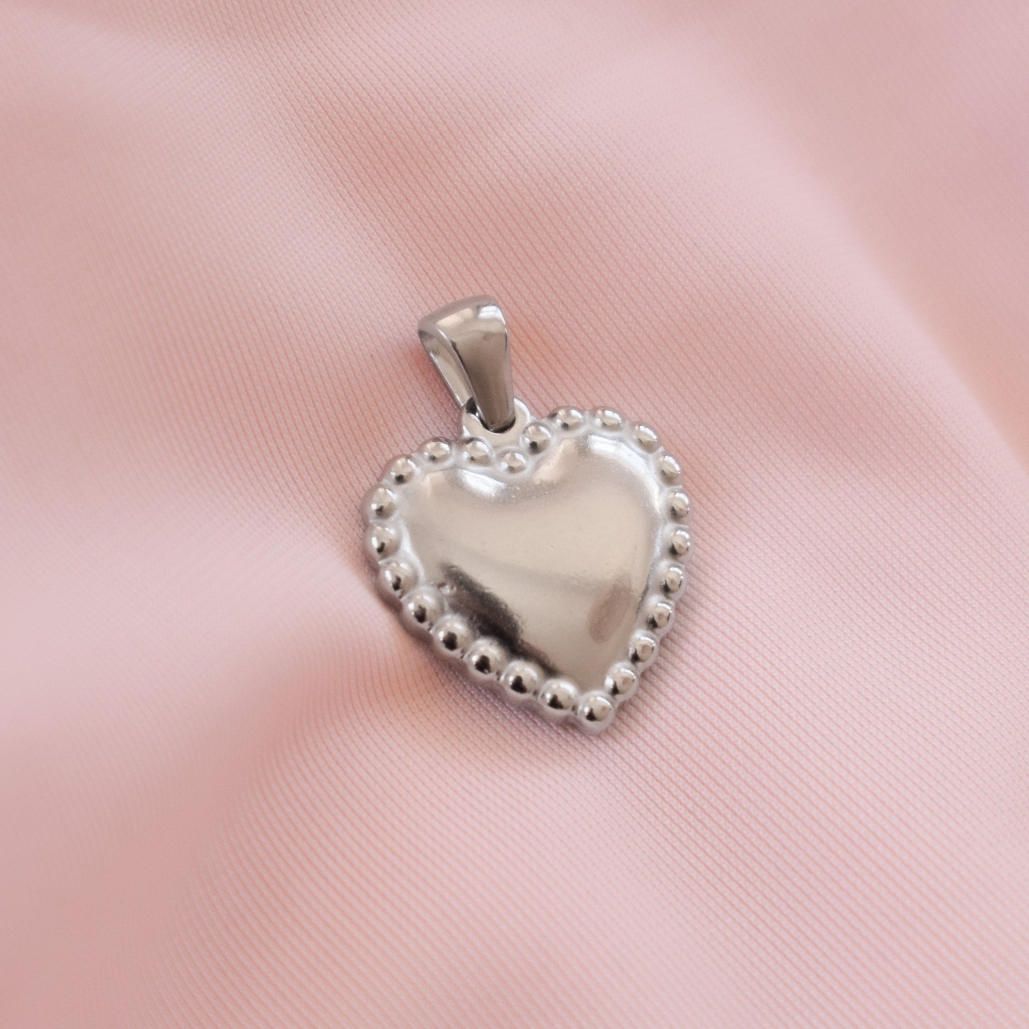 Studded Heart Charm