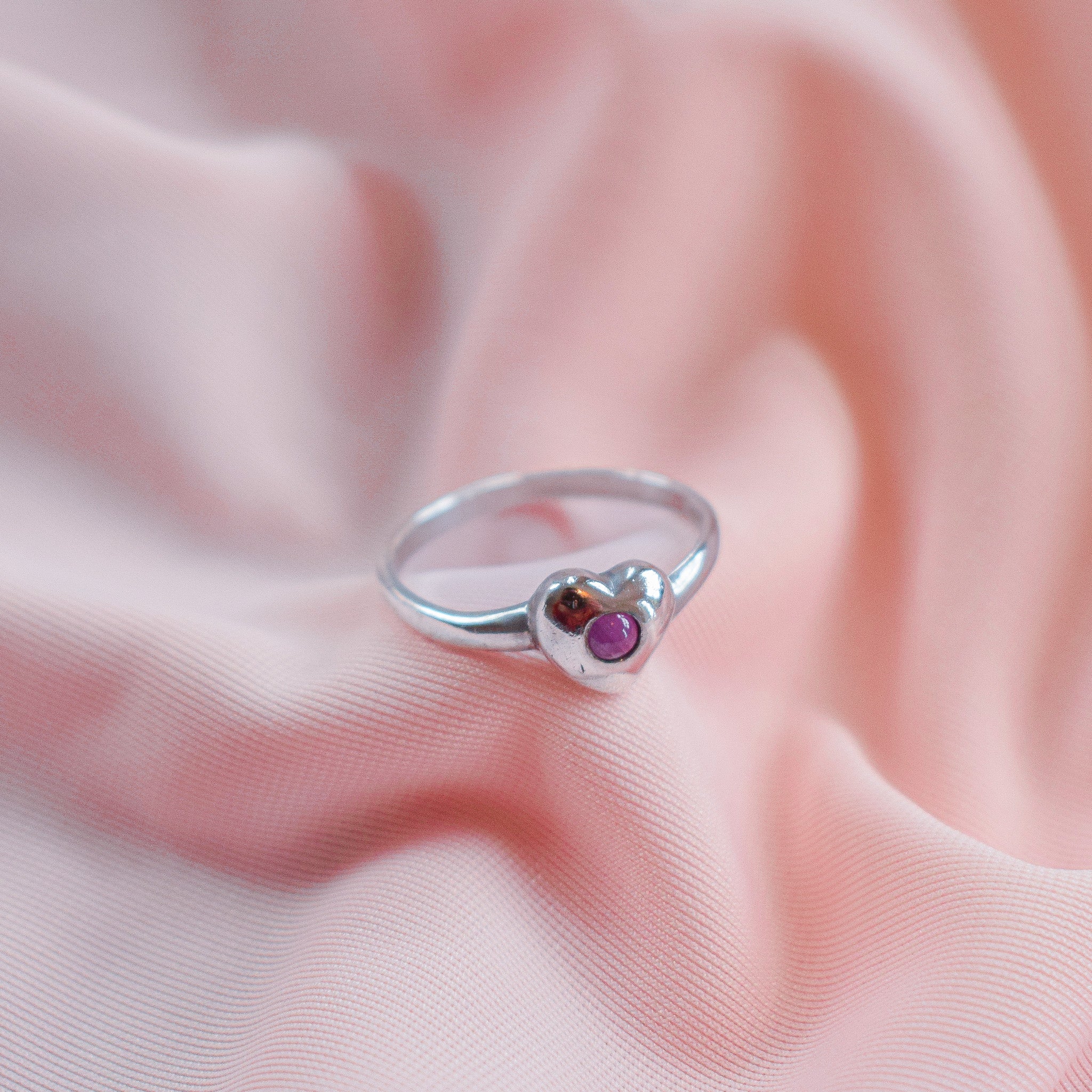 "Ornella" Vintage Silver Heart Ring