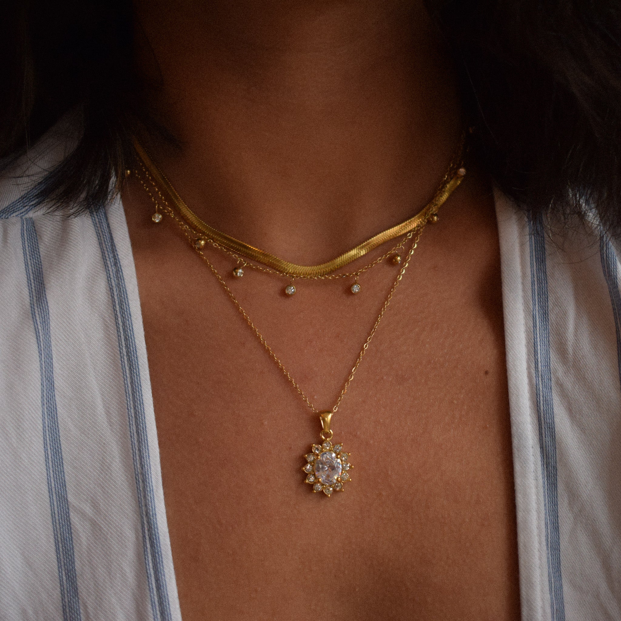 "Viola" Gemstone Necklace