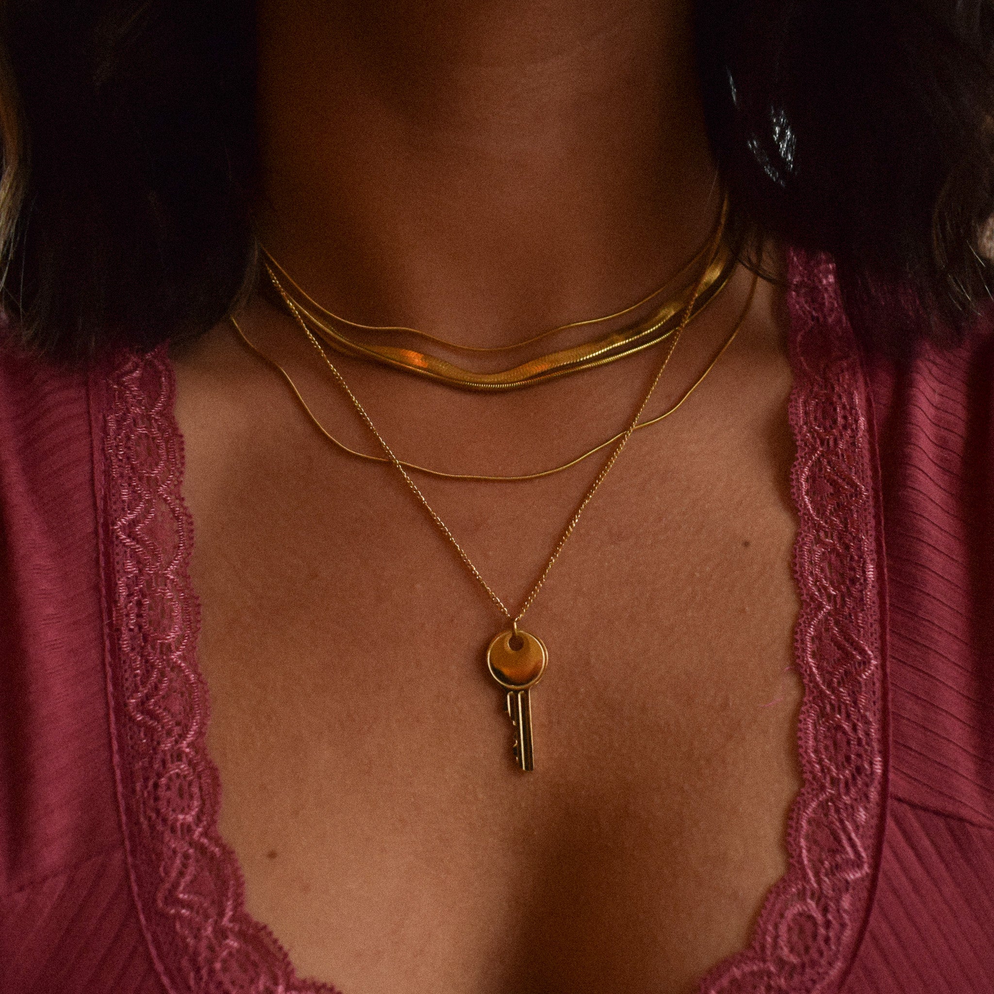 "The Key” Necklace Set