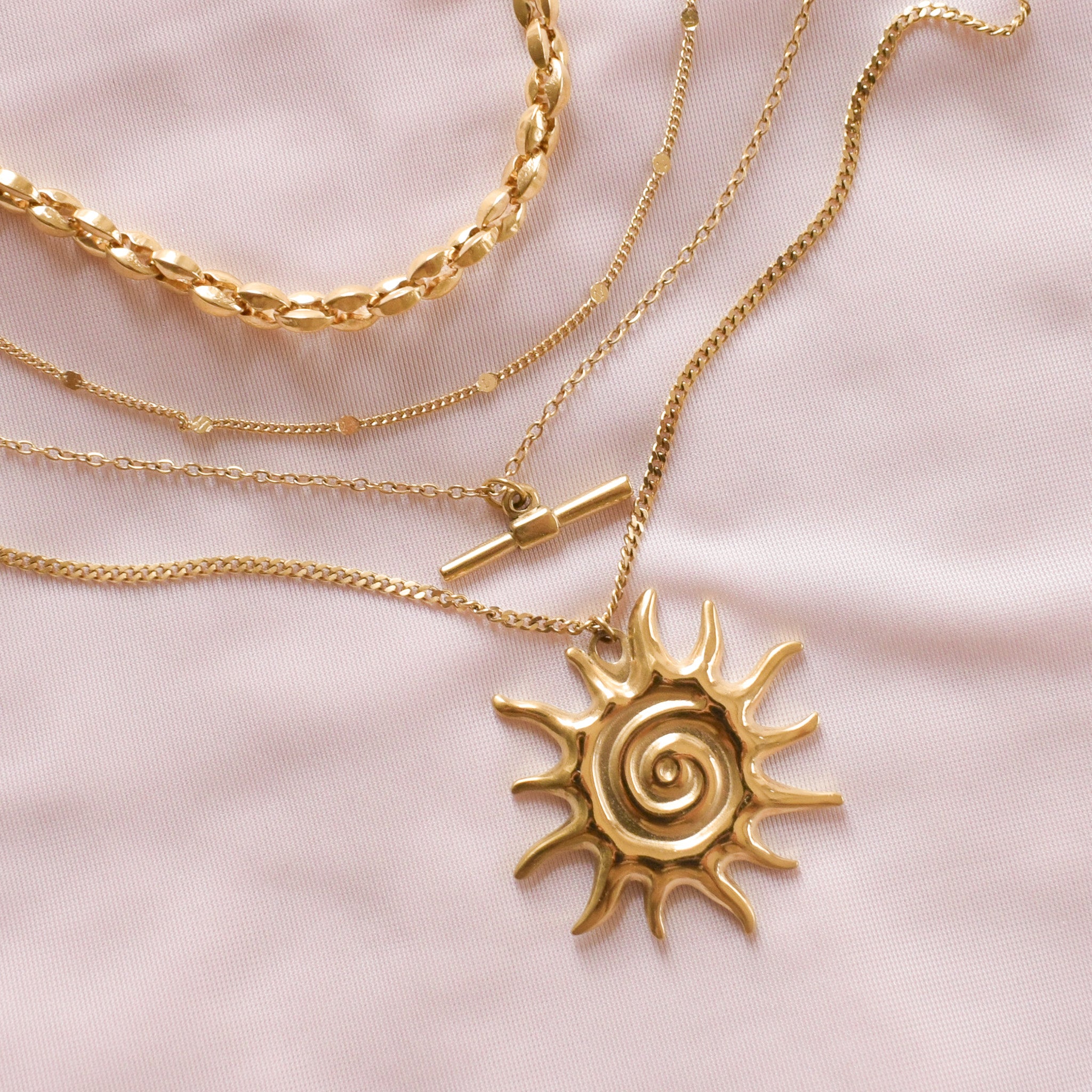 "Golden Hour" Necklace Stack