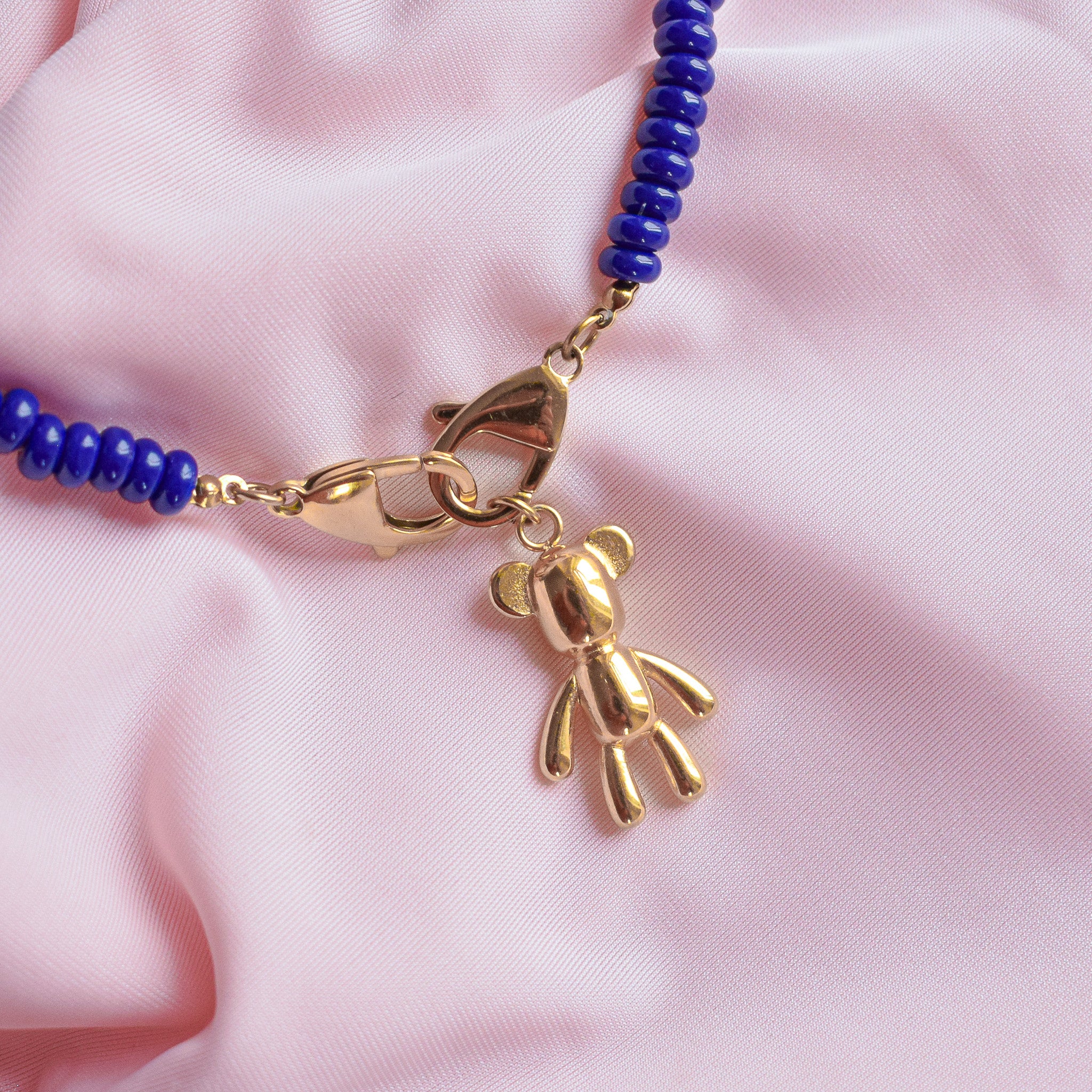 "Teddy" Blue Adjustable Necklace