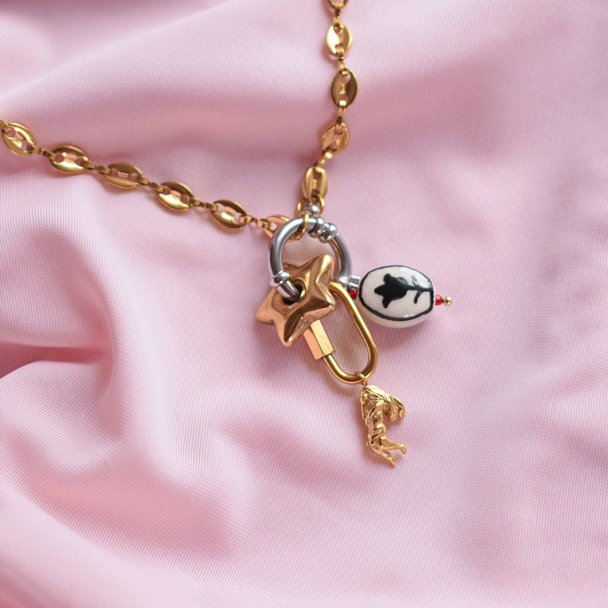 "Dorothy" Charm Ring Necklace