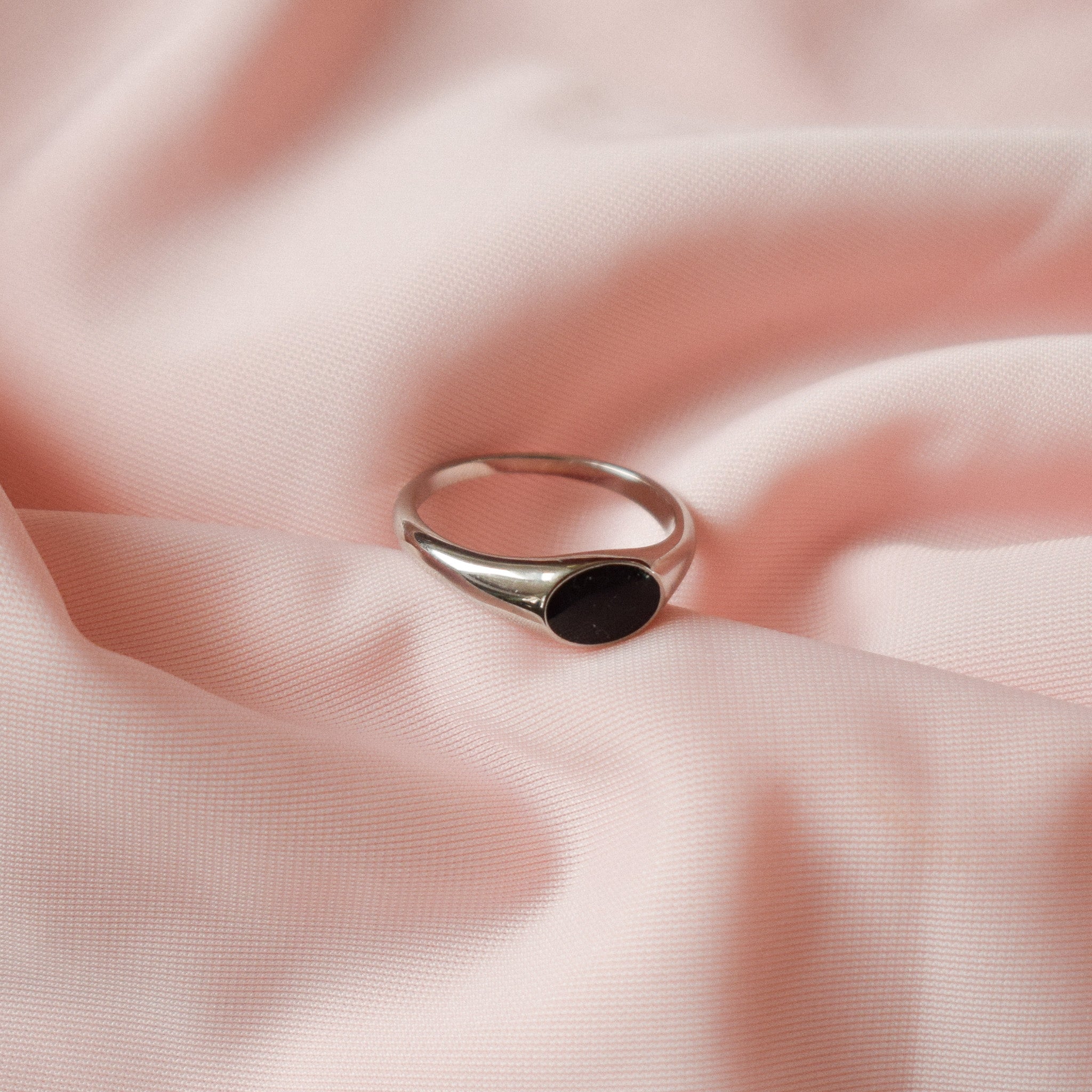 "Subtle" Black Signet Ring