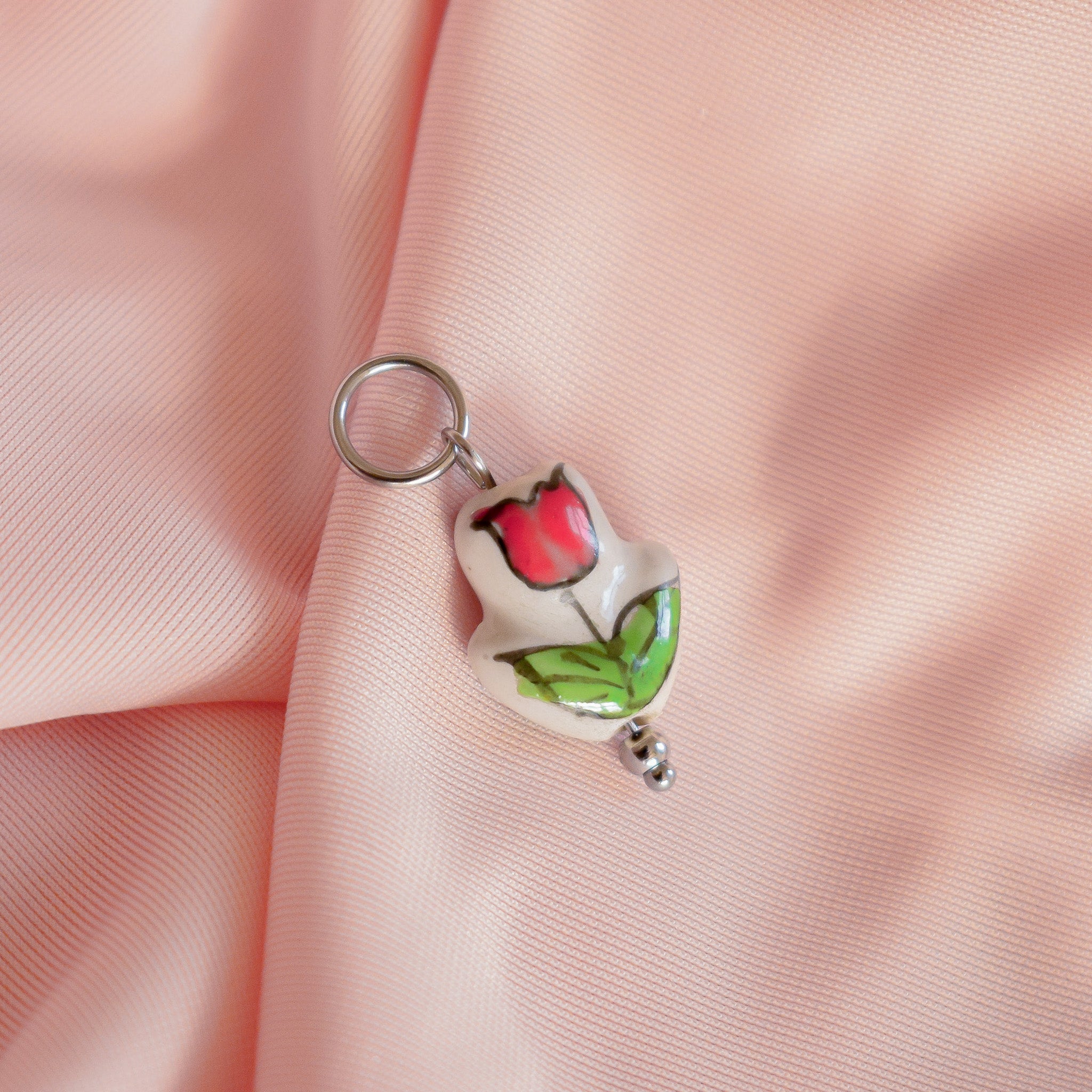 Ceramic Flower Charm