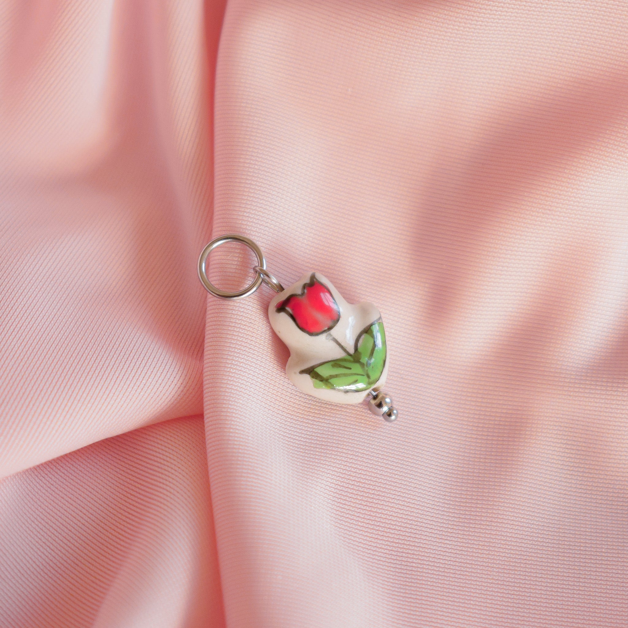 Ceramic Flower Charm