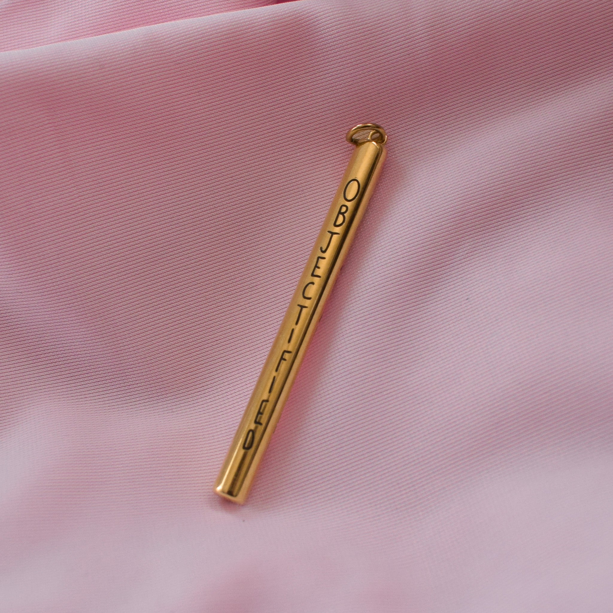 Engraved Cylinder Charm