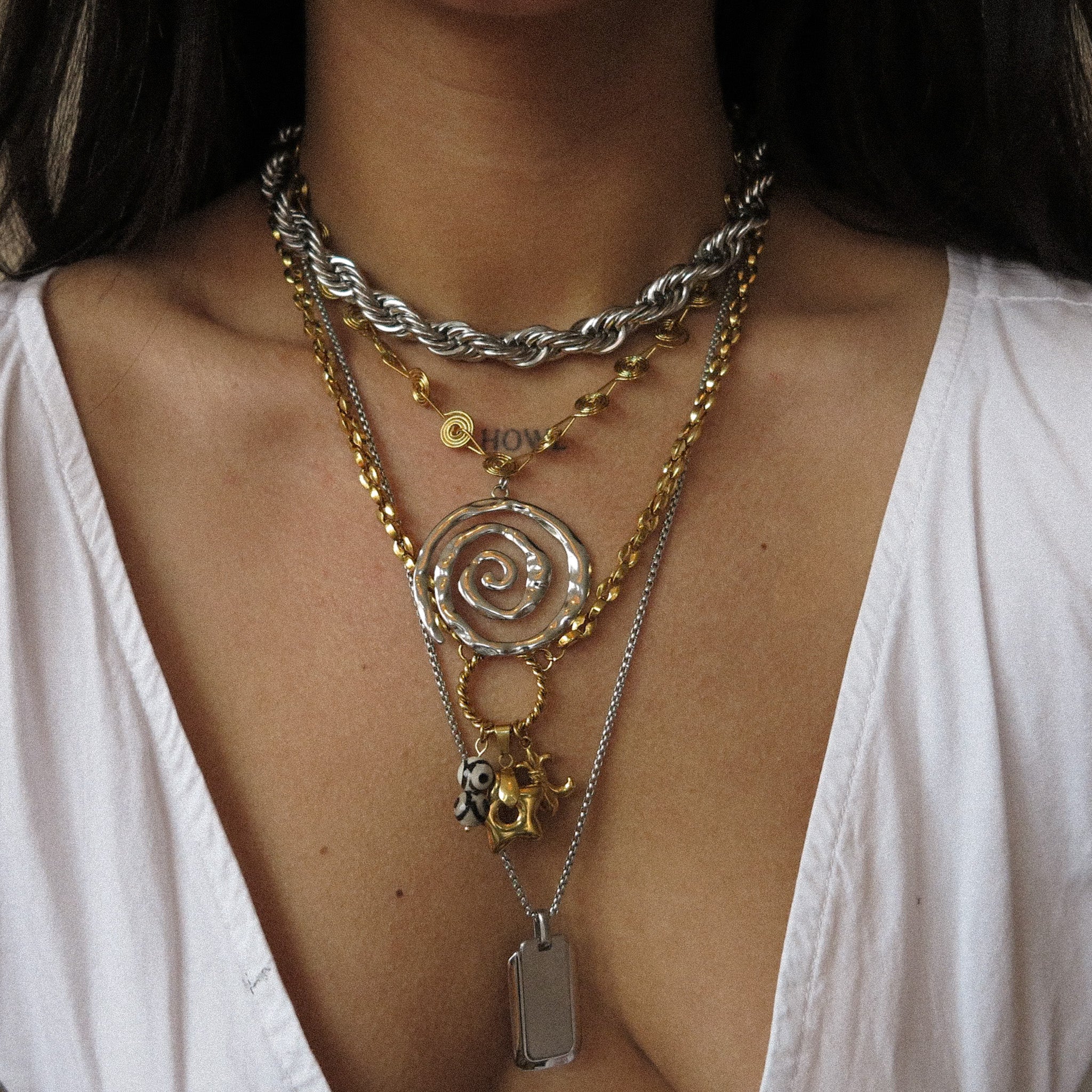 "Dorothy" Charm Ring Necklace
