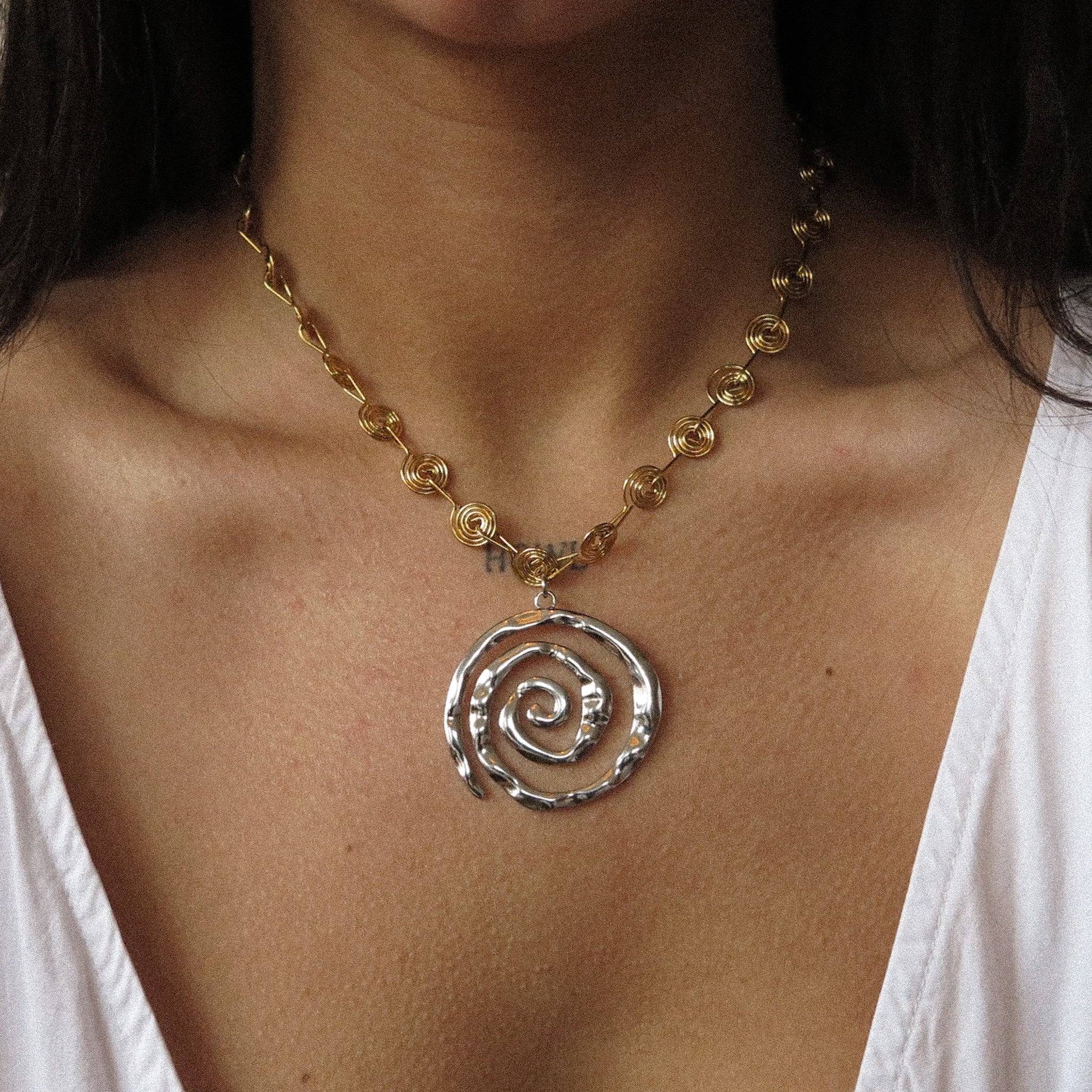 "Marcy" Spiral Necklace