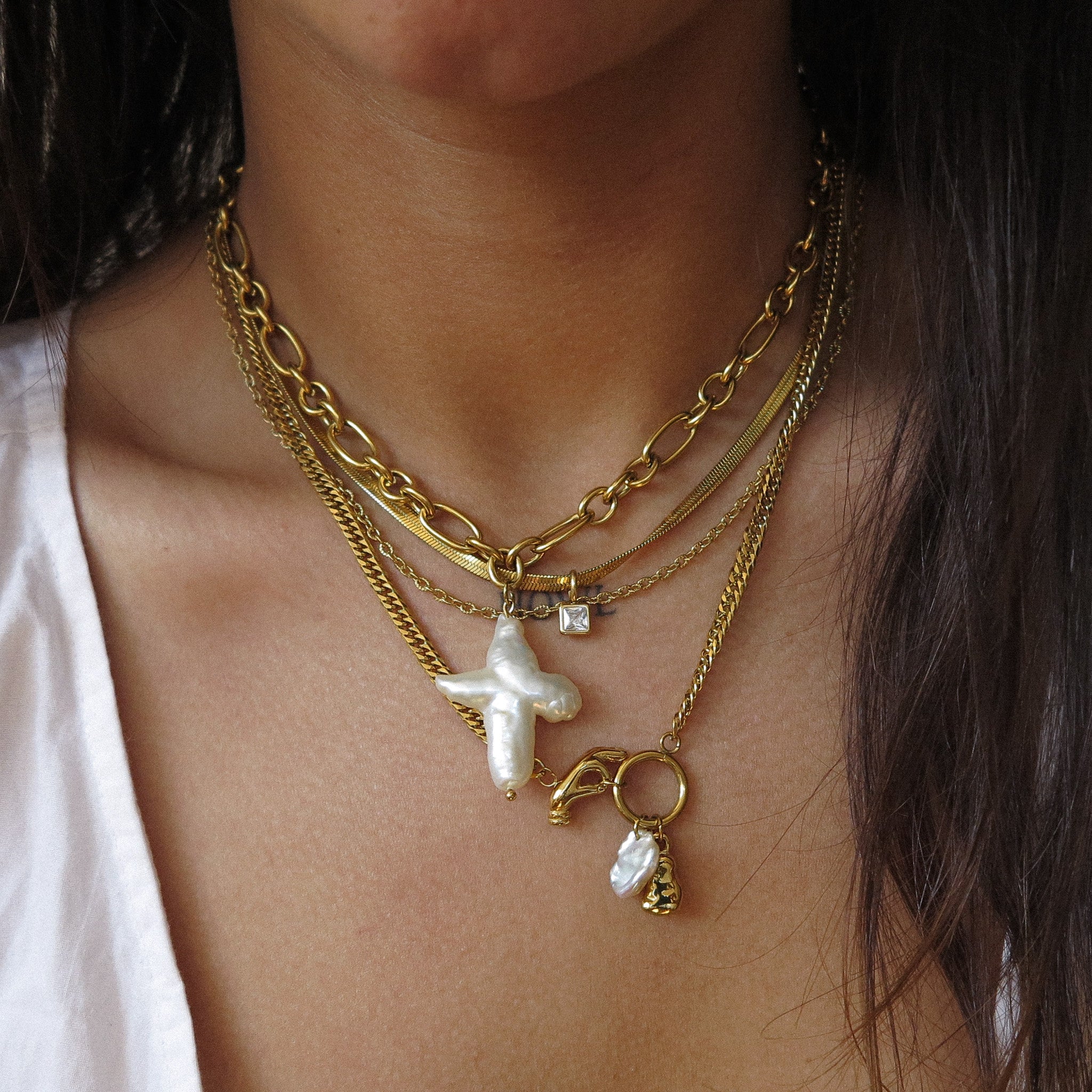 "Cassandra" Necklace Stack