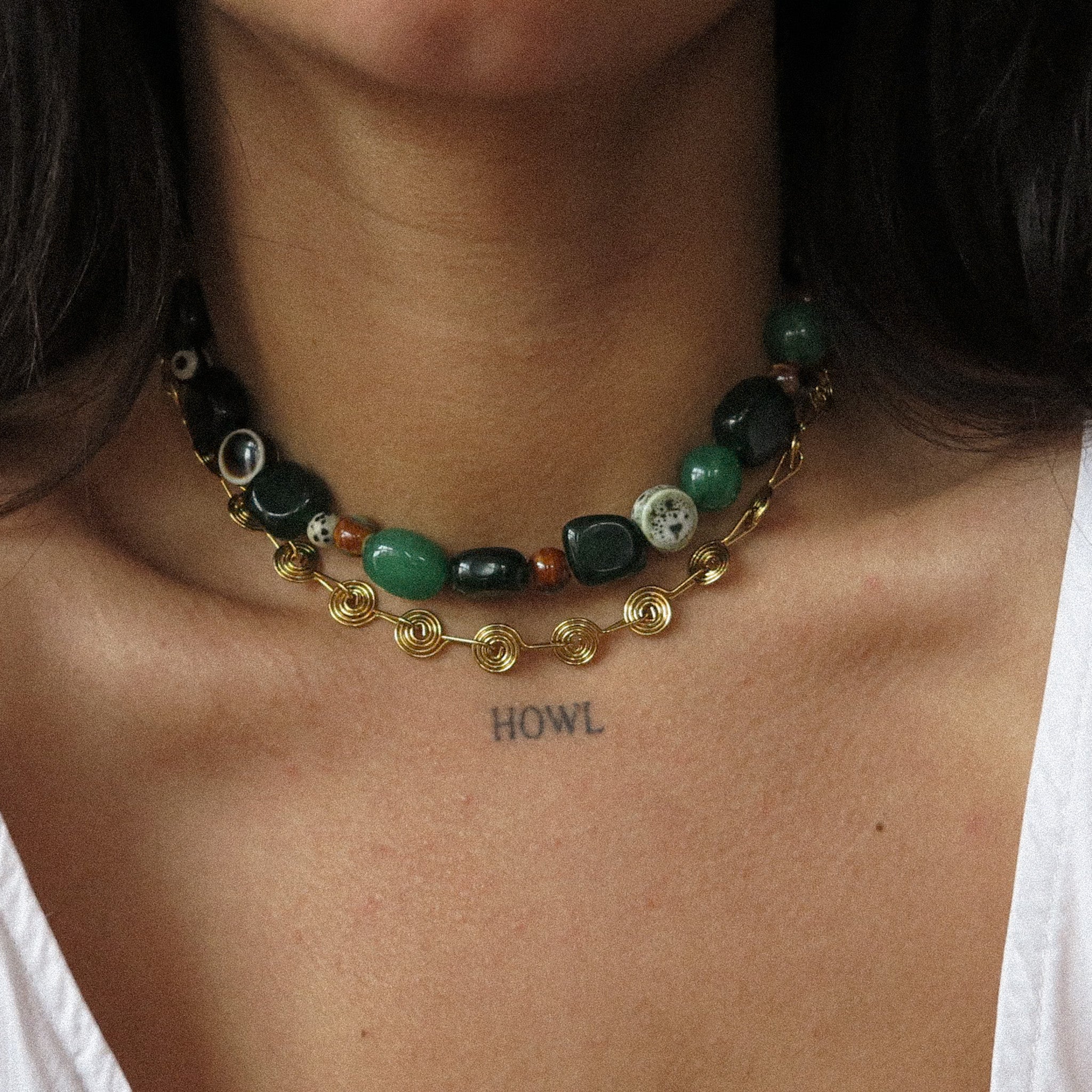 "Alma" Spiral Necklace