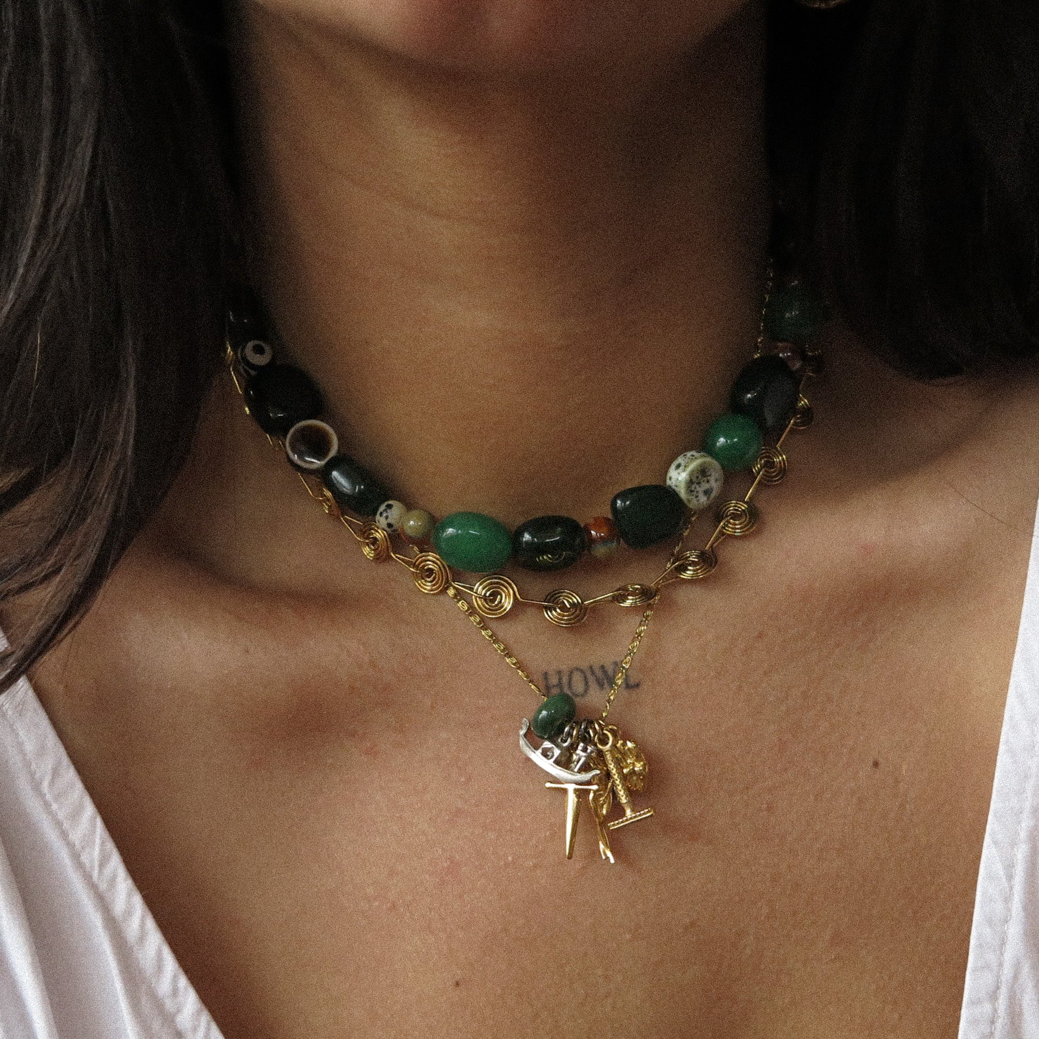 "Judith" Chunky Beaded Necklace