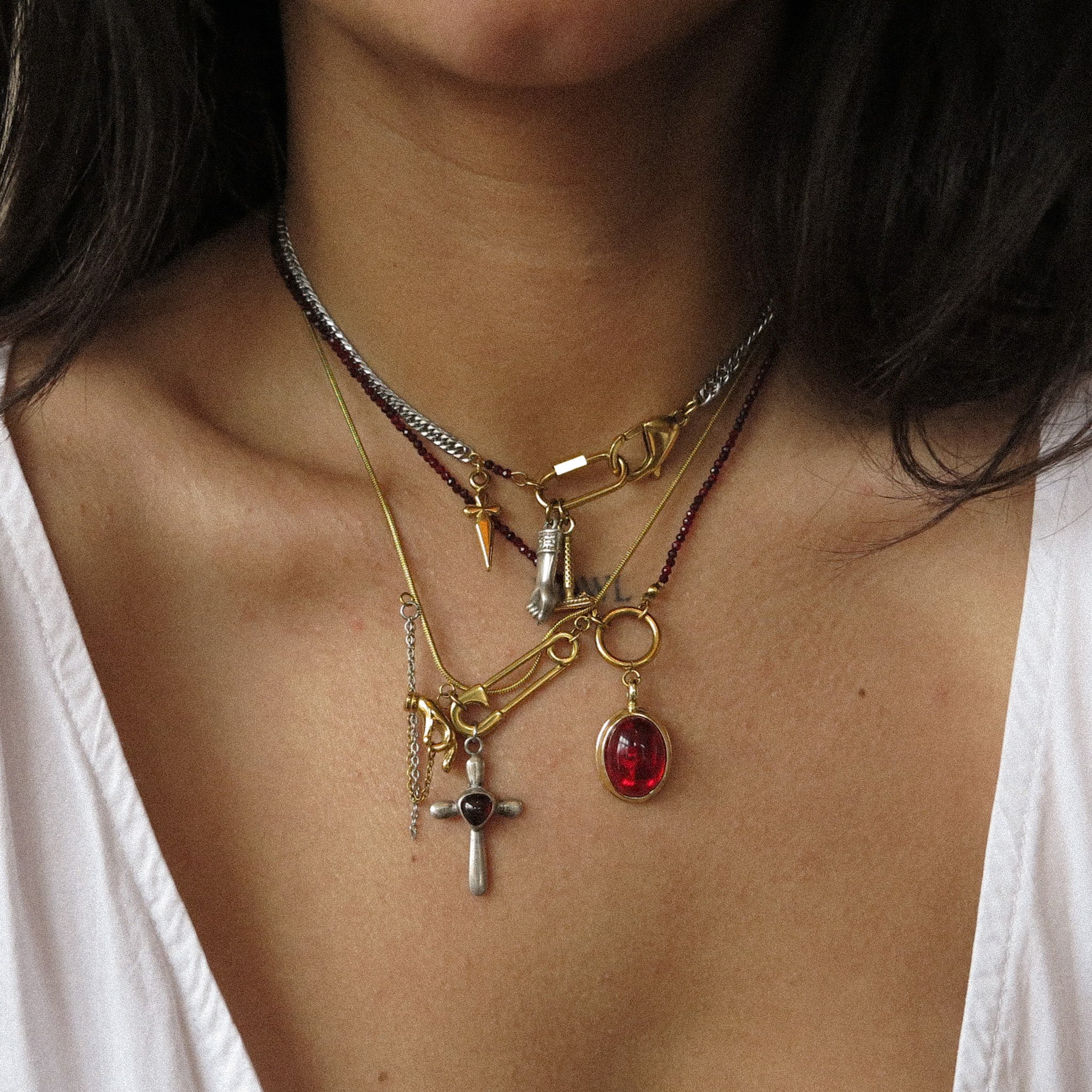 "Lois" Dark Romance Necklace Stack