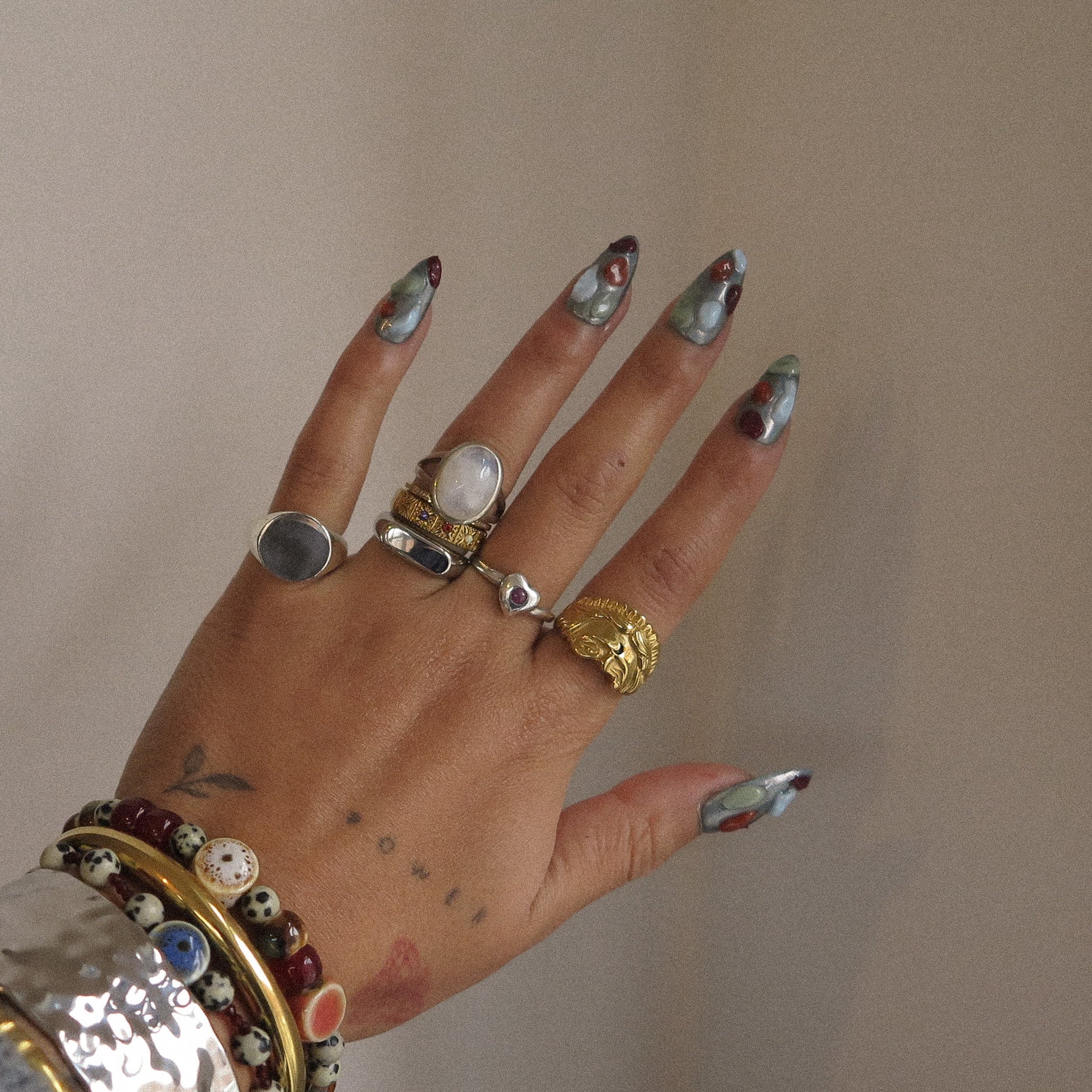 "Ornella" Vintage Silver Heart Ring