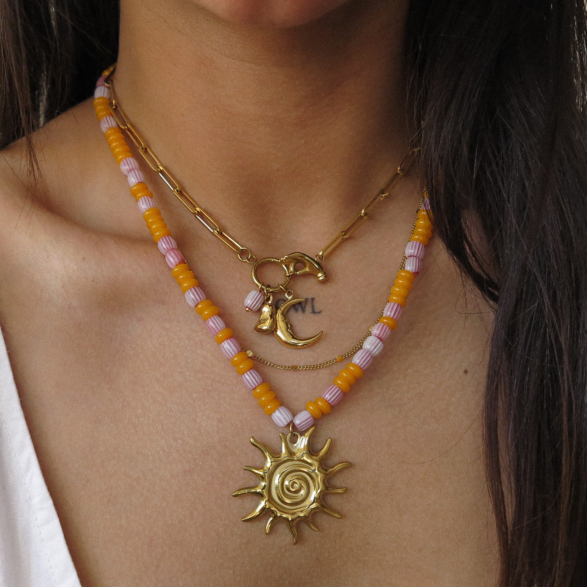 "Parasol" Necklace Stack