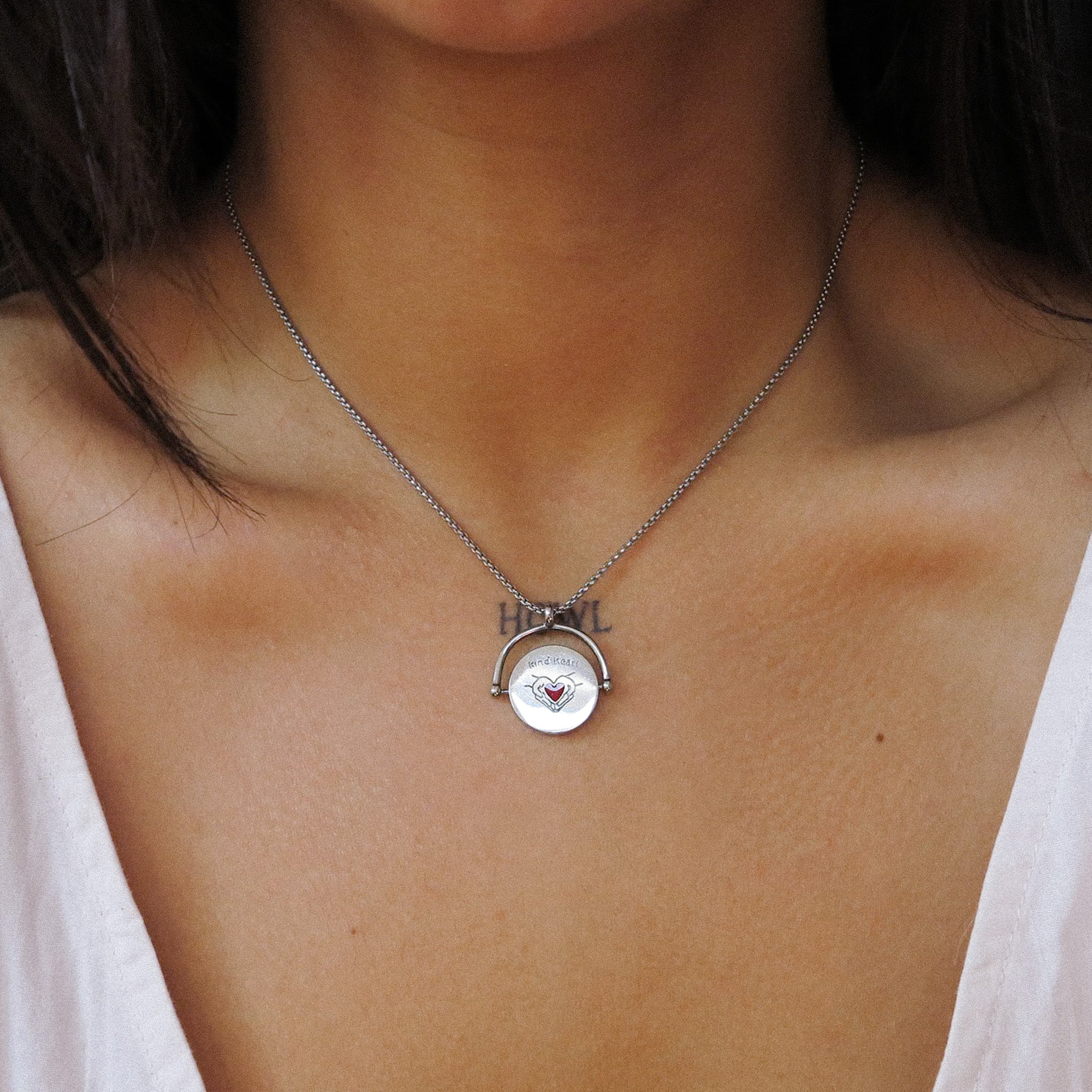 "Kind Heart, Anxious Soul" Fidget Necklace
