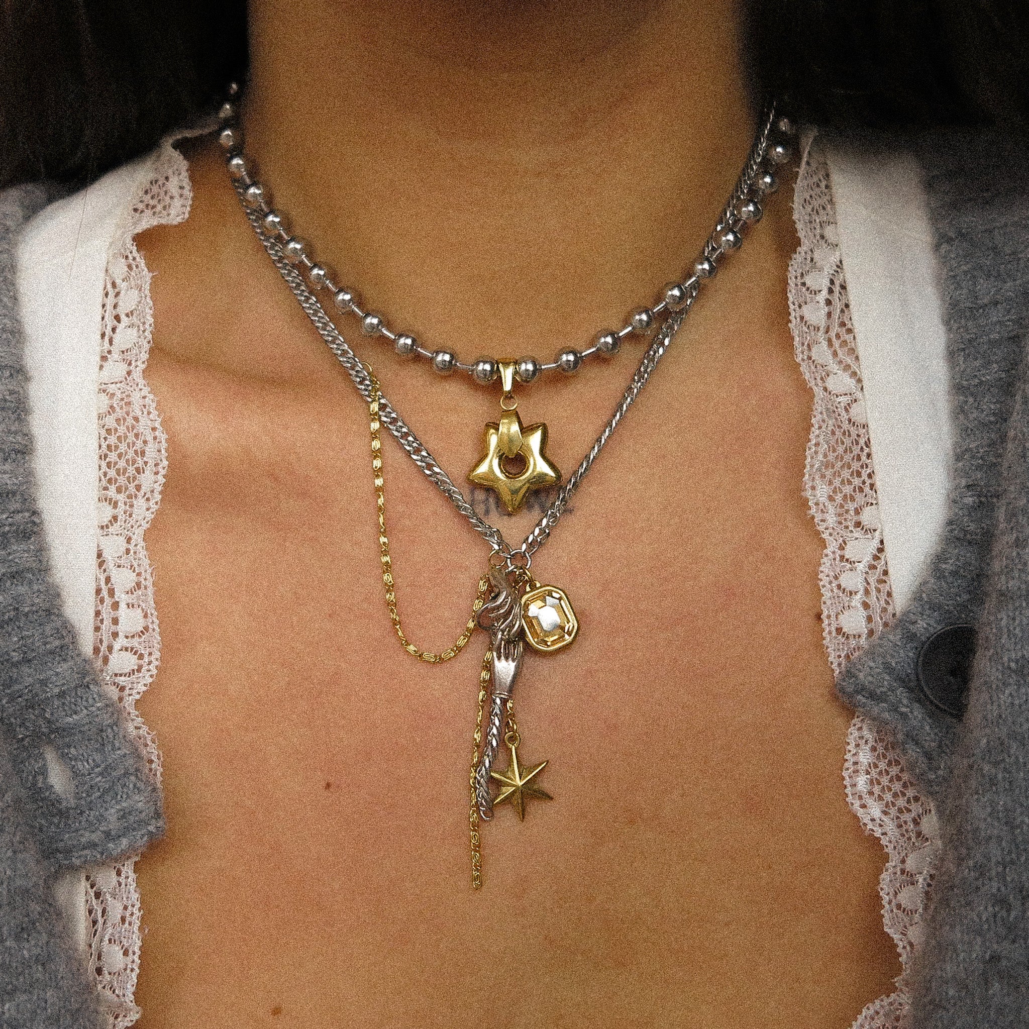 "Andorra" Chain Drop Necklace