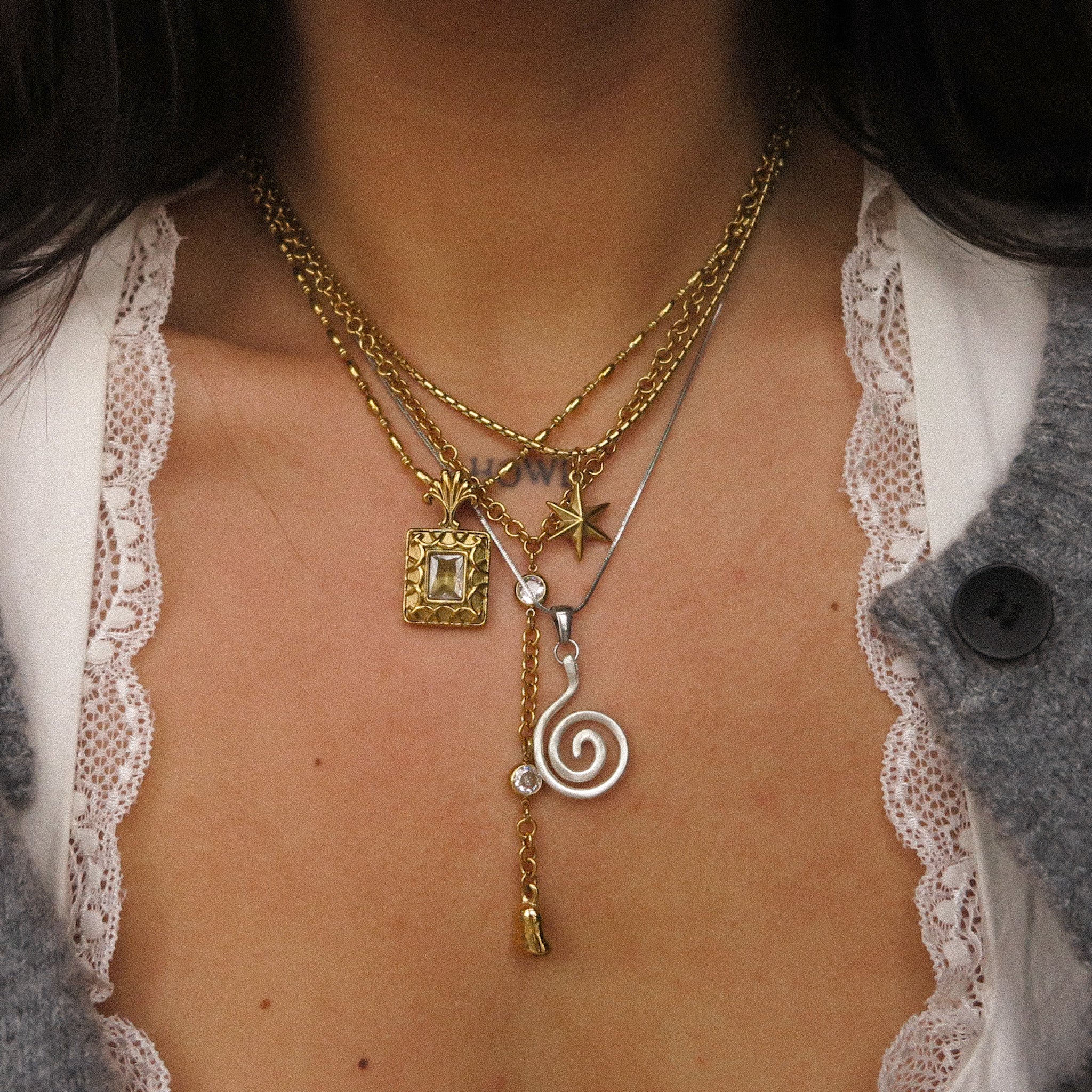 "Lotte" Lariat Necklace