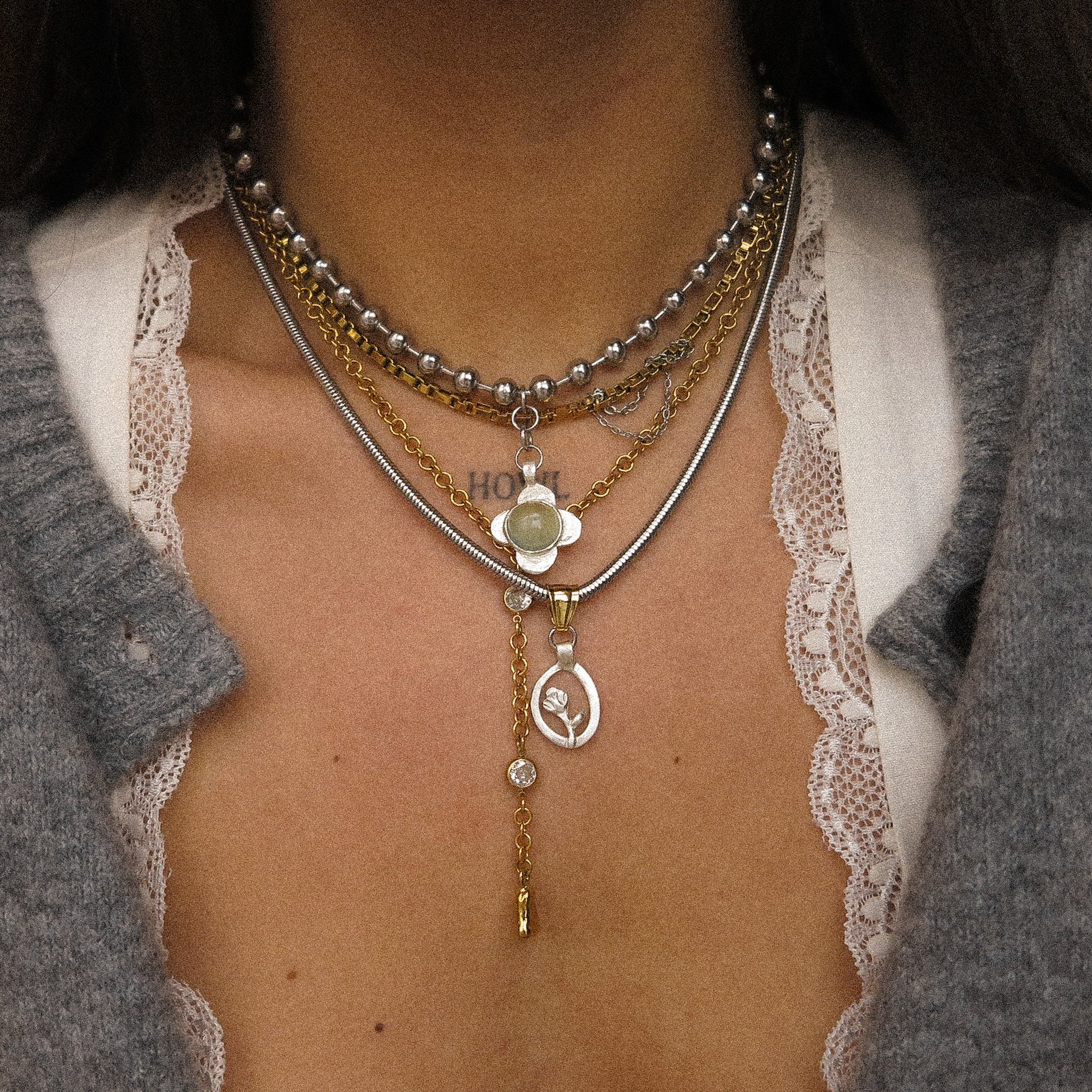 "Fleur" Flower Necklace