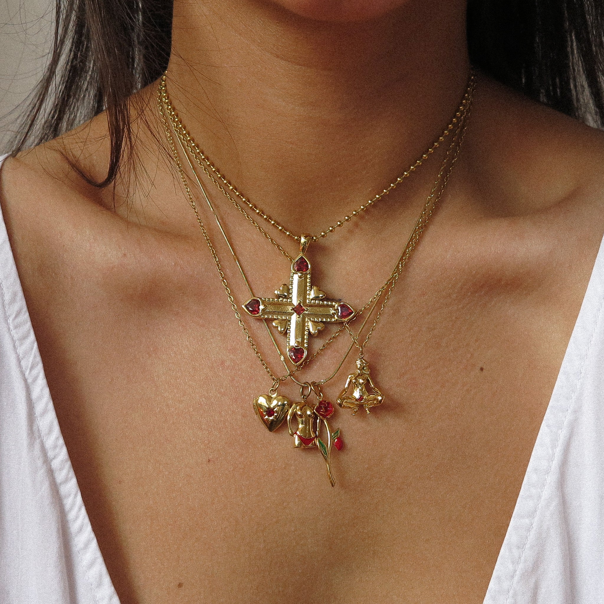 Gold Crimped Snake Chain