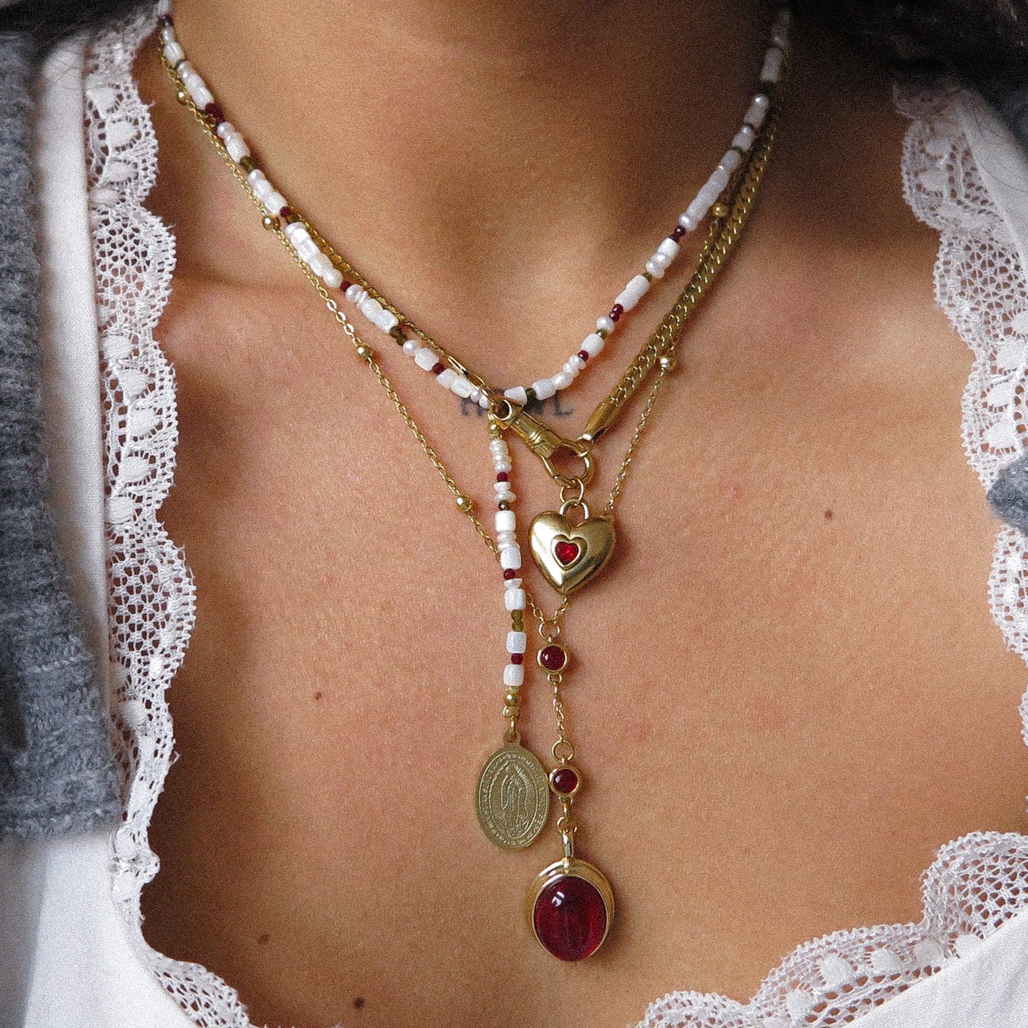 "Caroline" Pearl Lariat Necklace
