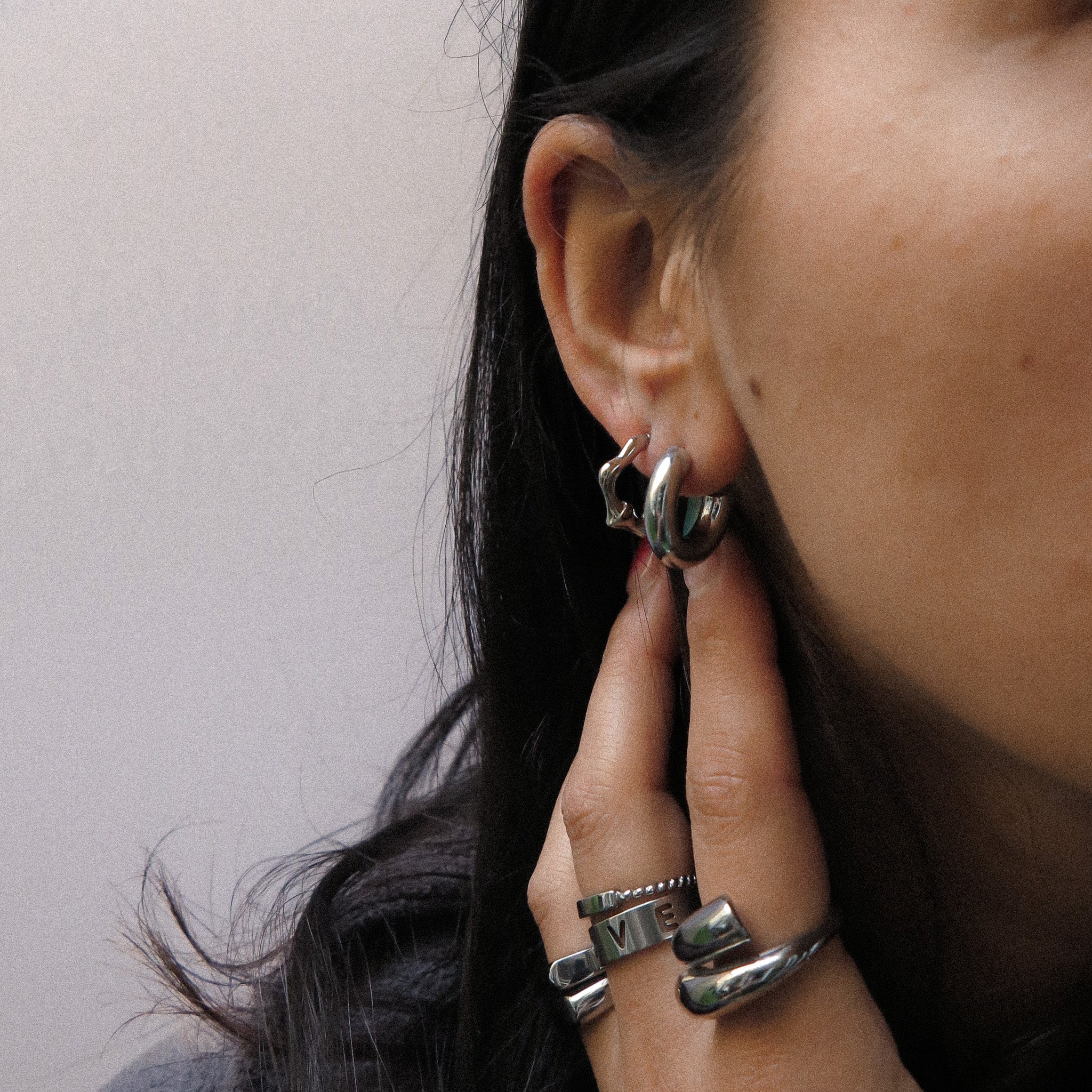 "Leah" Hoop Earrings