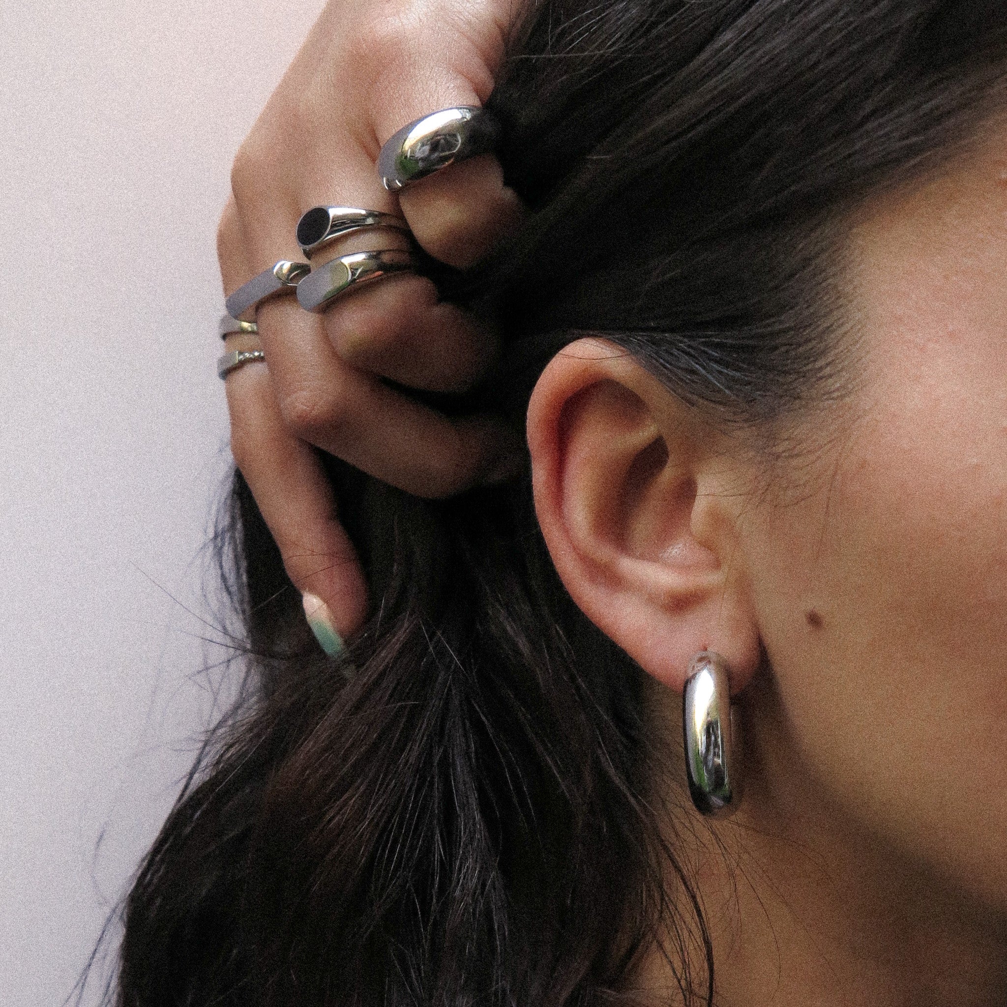 "Valeria" Chunky Hoop Earrings