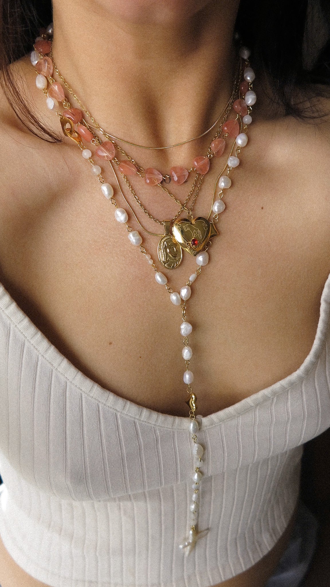 "Vixen” Extra Long Lariat Necklace