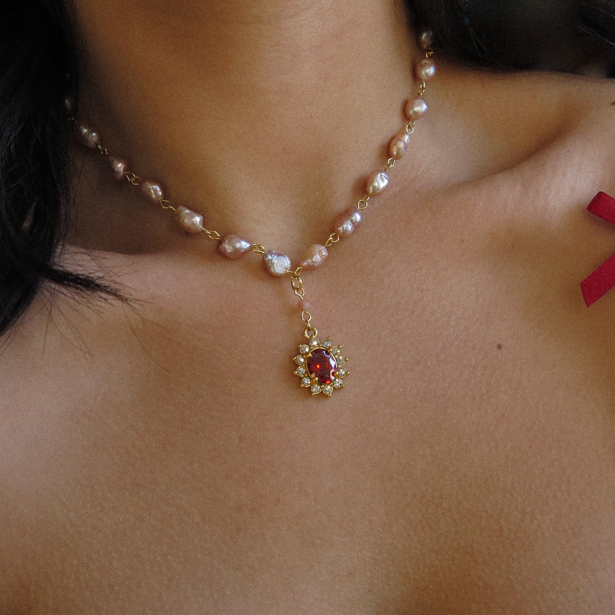 "Amor" Lariat Necklace
